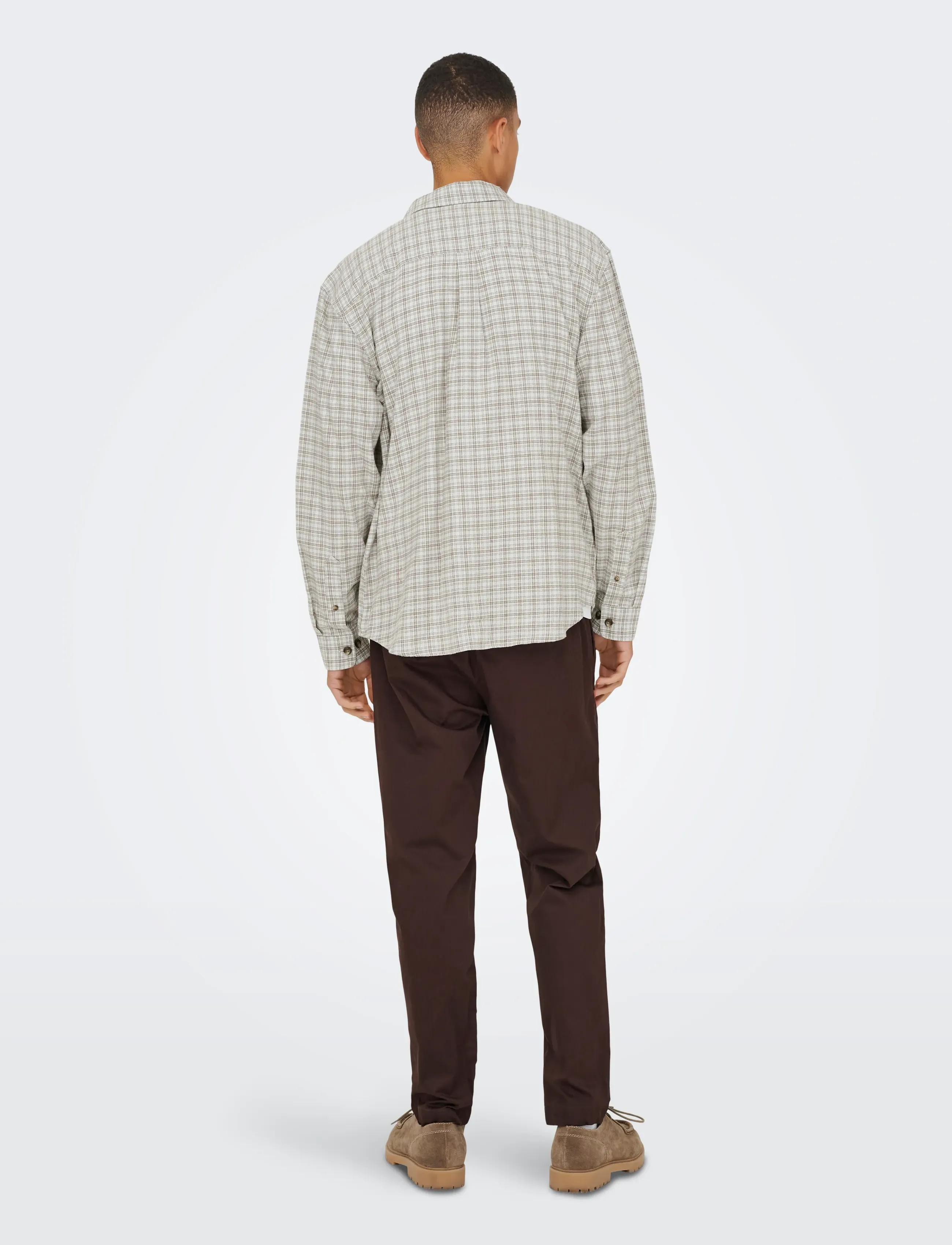 ONLY & SONS - ONSGUDMUND LOOSE LS CHECKED SHIRT - checkered shirts - skywriting - 2