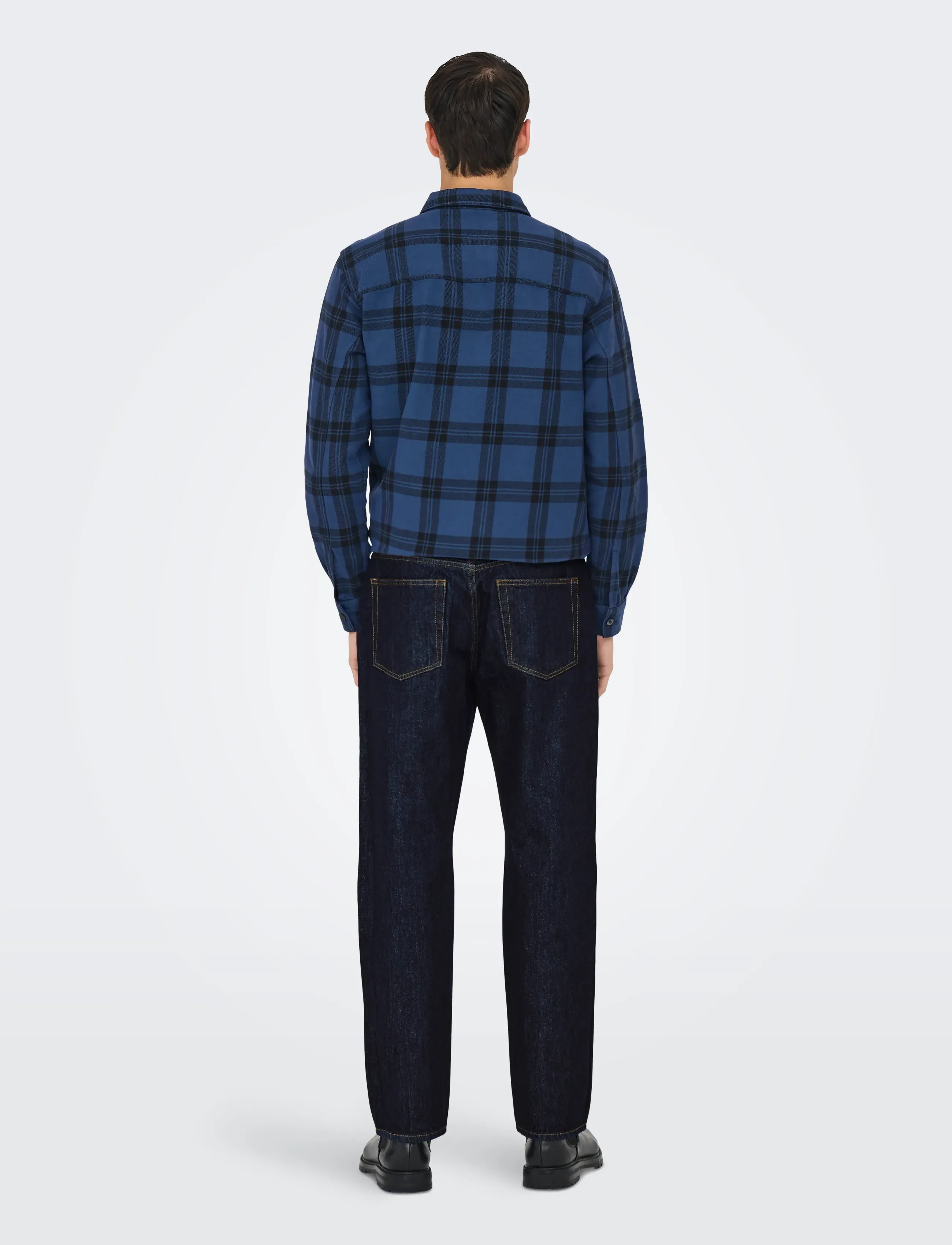 ONLY & SONS - ONSEDGE STRAIGHT RINSE 4942 TAI DNM NOOS - regular jeans - dark blue denim - 3