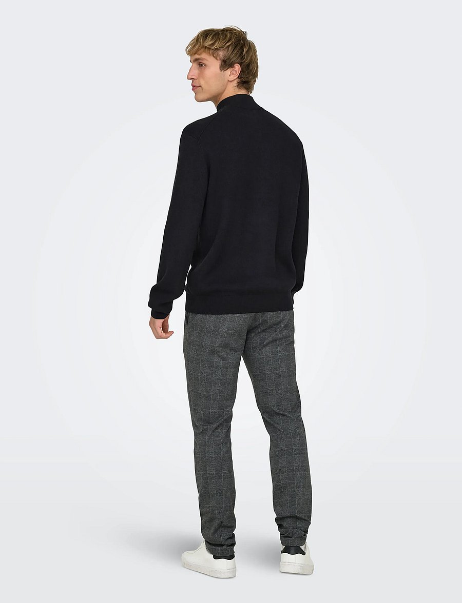 ONLY & SONS - ONSCOOPER REG LS 12 CARDIGAN KNIT FRML - cardigans - black - 3