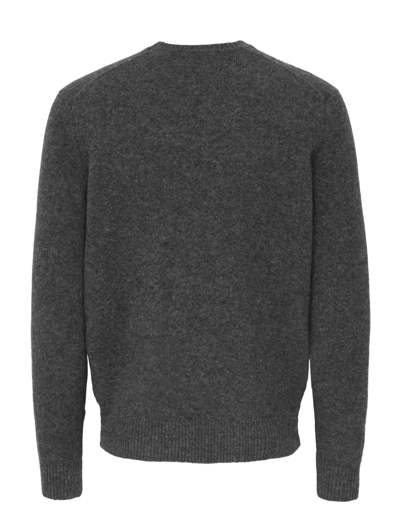 ONLY & SONS - ONSRAY REG LS CREW KNIT FRML - round necks - dark grey melange - 2