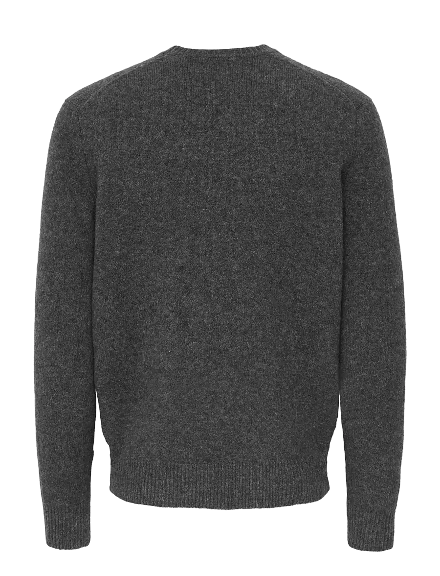 ONLY & SONS - ONSRAY REG LS CREW KNIT FRML - rund hals - dark grey melange - 2