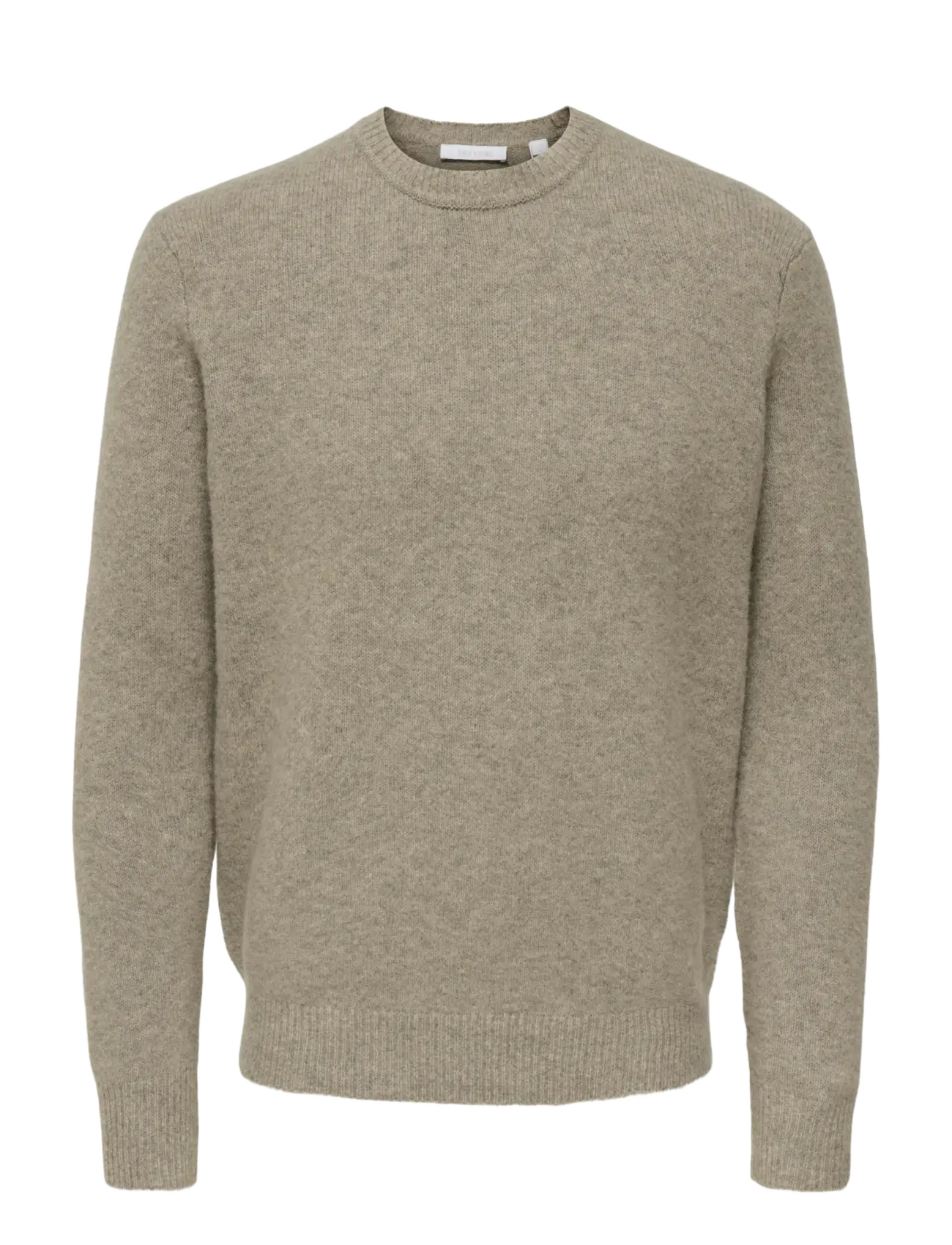 ONLY & SONS Onsray Reg Ls Crew Knit Frml Beige - XL - Herren