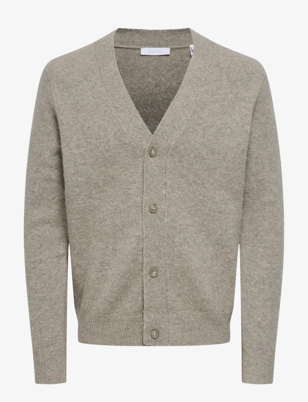 ONLY & SONS - ONSRAY REG LS CARDIGAN KNIT FRML - cardigans - walnut - 1