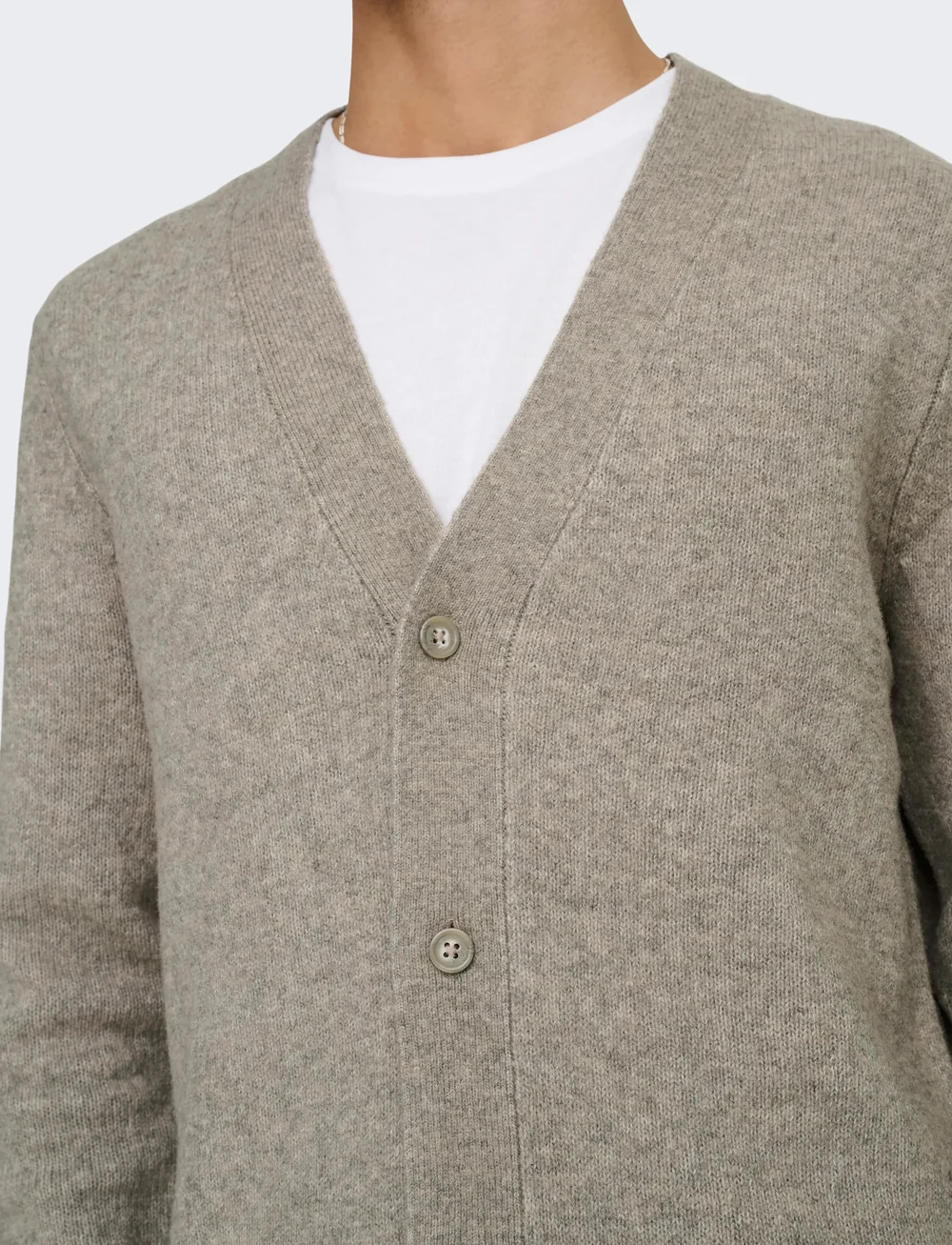 ONLY & SONS - ONSRAY REG LS CARDIGAN KNIT FRML - cardigans - walnut - 5