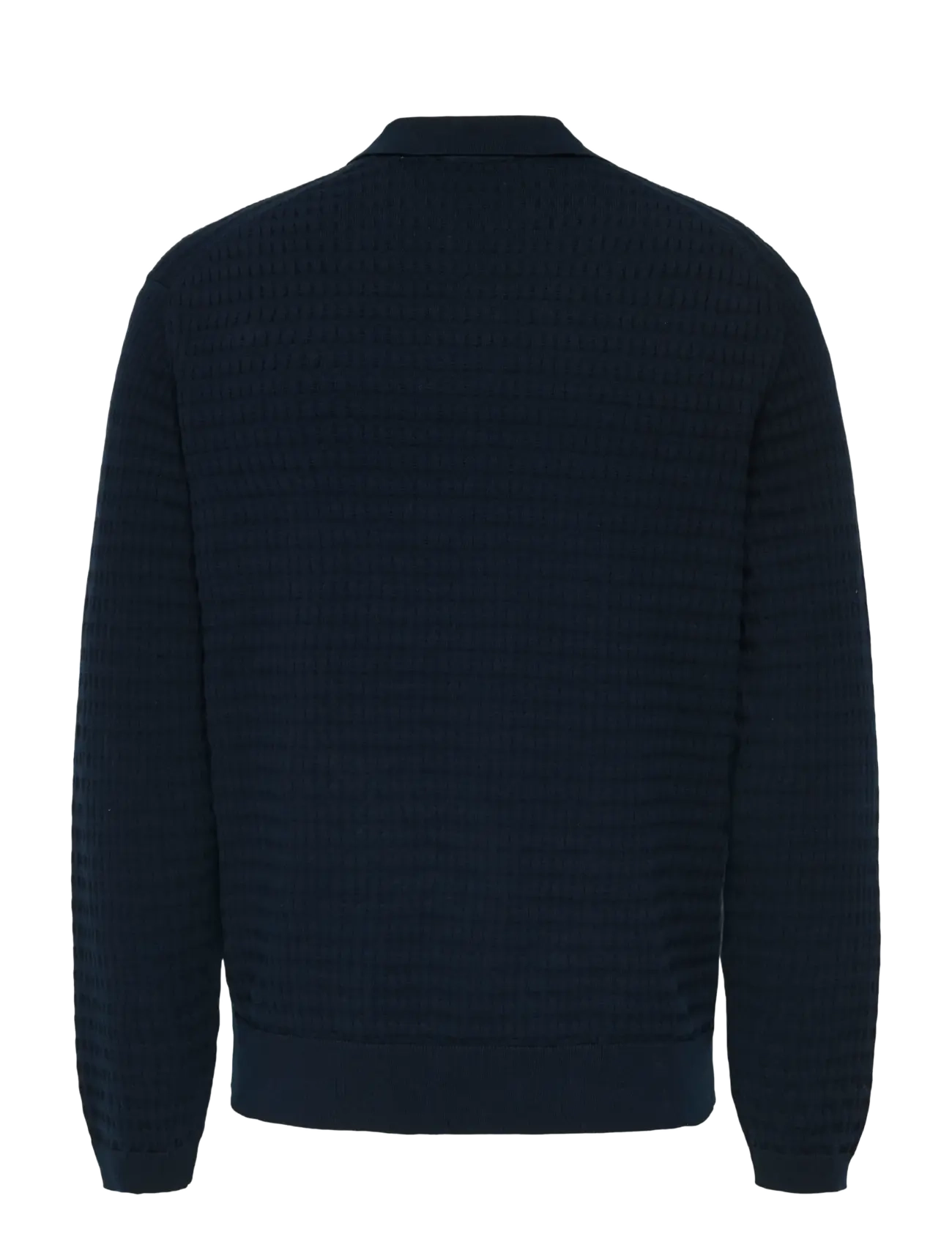 ONLY & SONS - ONSBERRY REG 12 LS POLO KNIT FRML - långärmade stickade pikétröjor - dark sapphire - 1