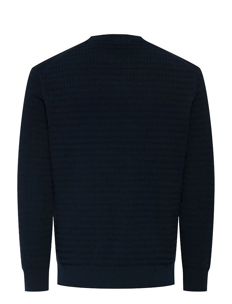 ONLY & SONS - ONSBERRY REG 12 LS CREW KNIT FRML NOOS - round necks - dark sapphire - 2