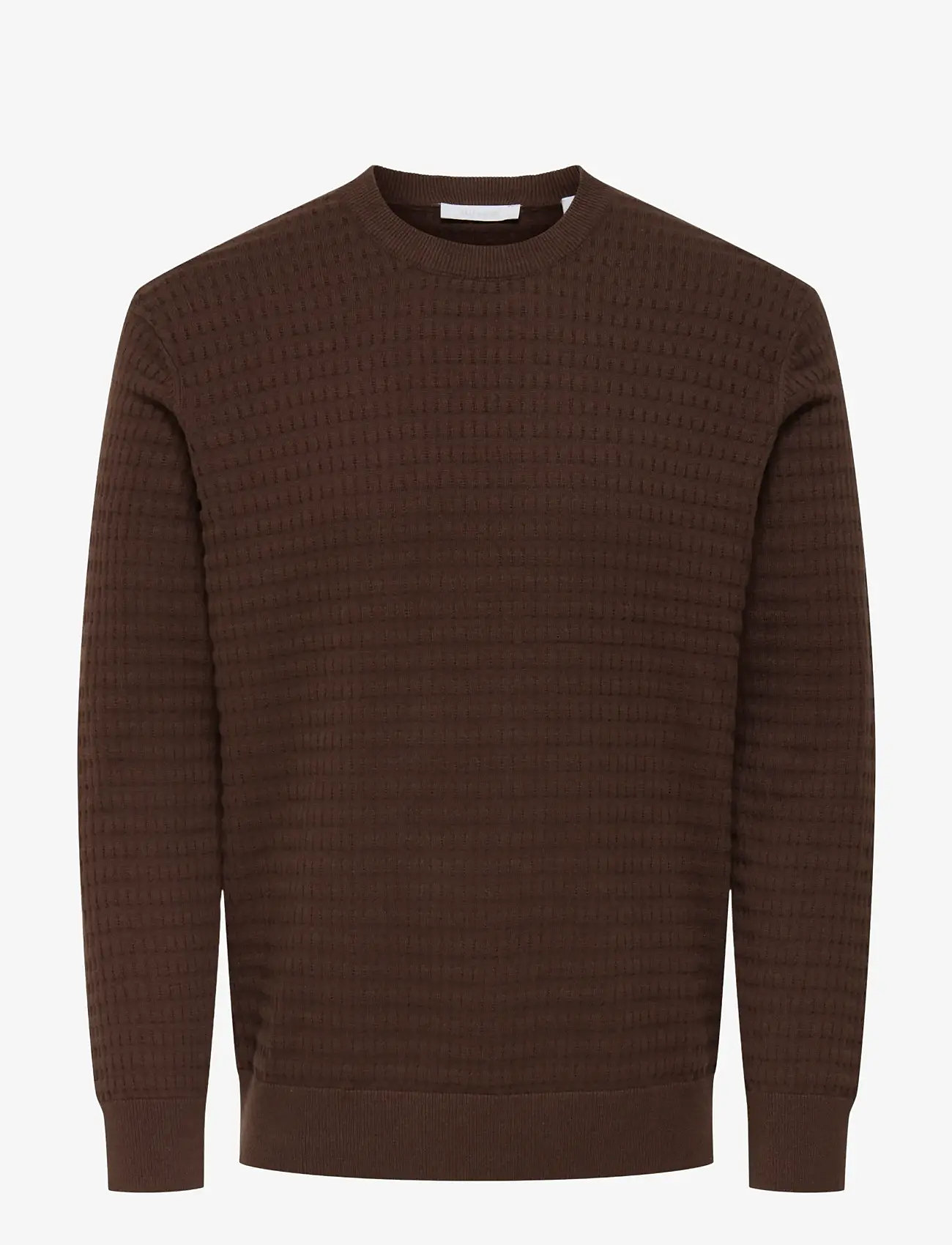 ONLY & SONS - ONSBERRY REG 12 LS CREW KNIT FRML NOOS - round necks - deep mahogany - 0