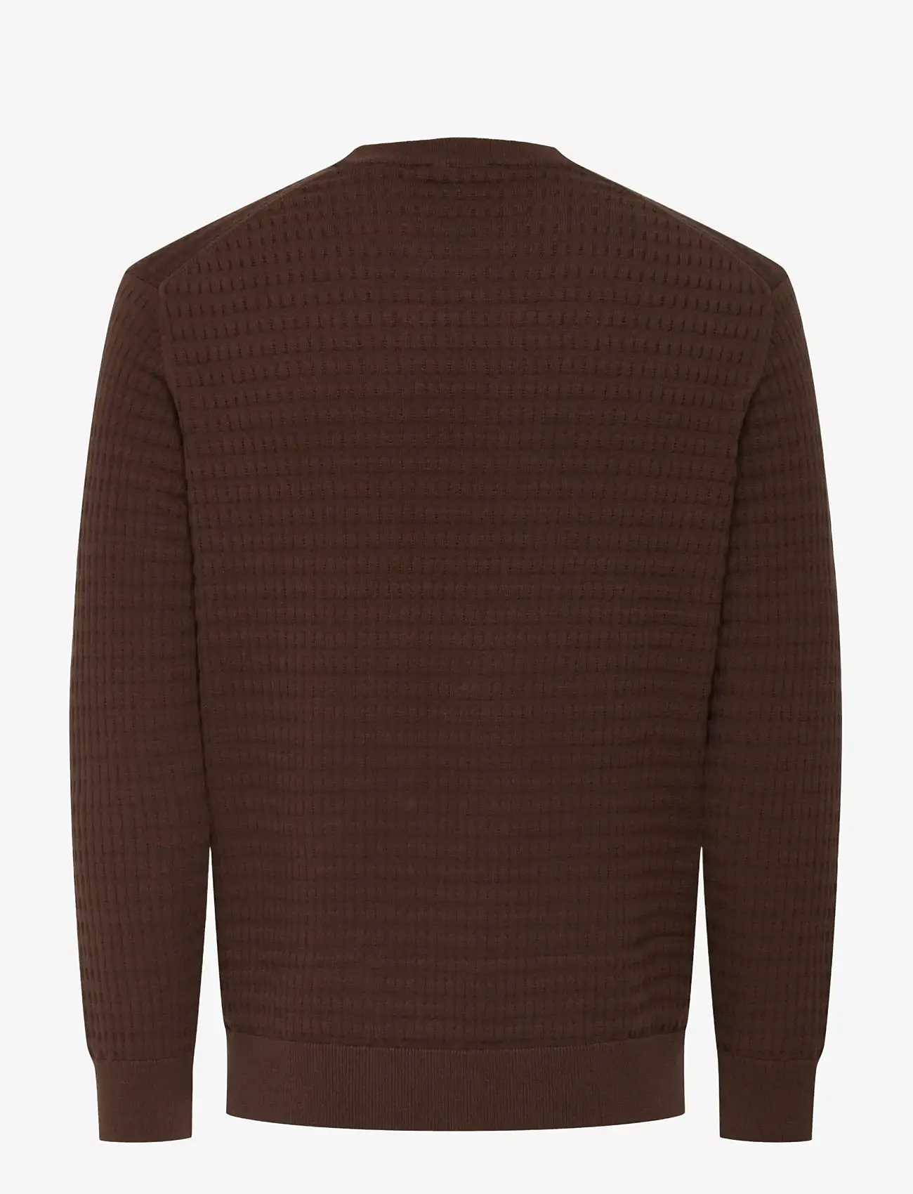 ONLY & SONS - ONSBERRY REG 12 LS CREW KNIT FRML NOOS - round necks - deep mahogany - 1
