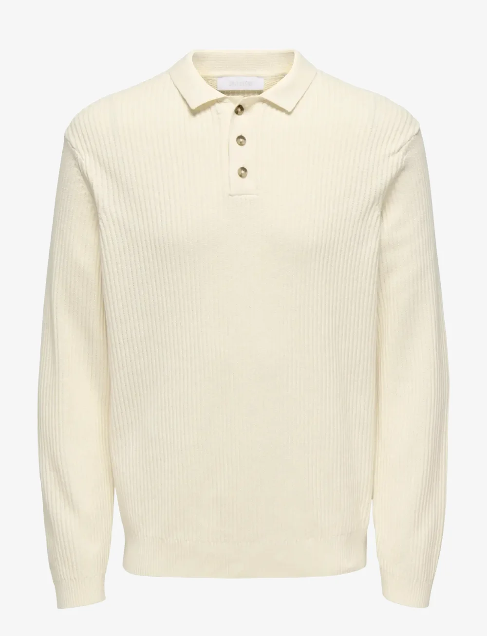 ONLY & SONS - ONSLAW REG LS POLO KNIT FRML - gestrickte polohemden - gardenia - 0