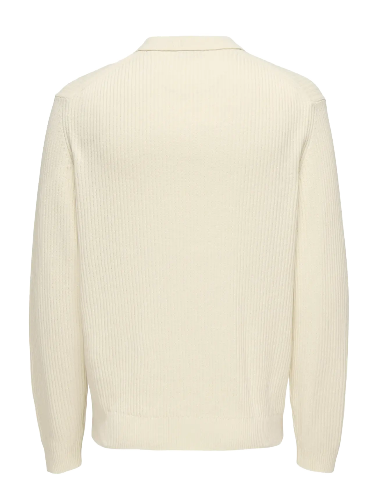 ONLY & SONS - ONSLAW REG LS POLO KNIT FRML - pikkade varrukatega kootud polosärgid - gardenia - 1