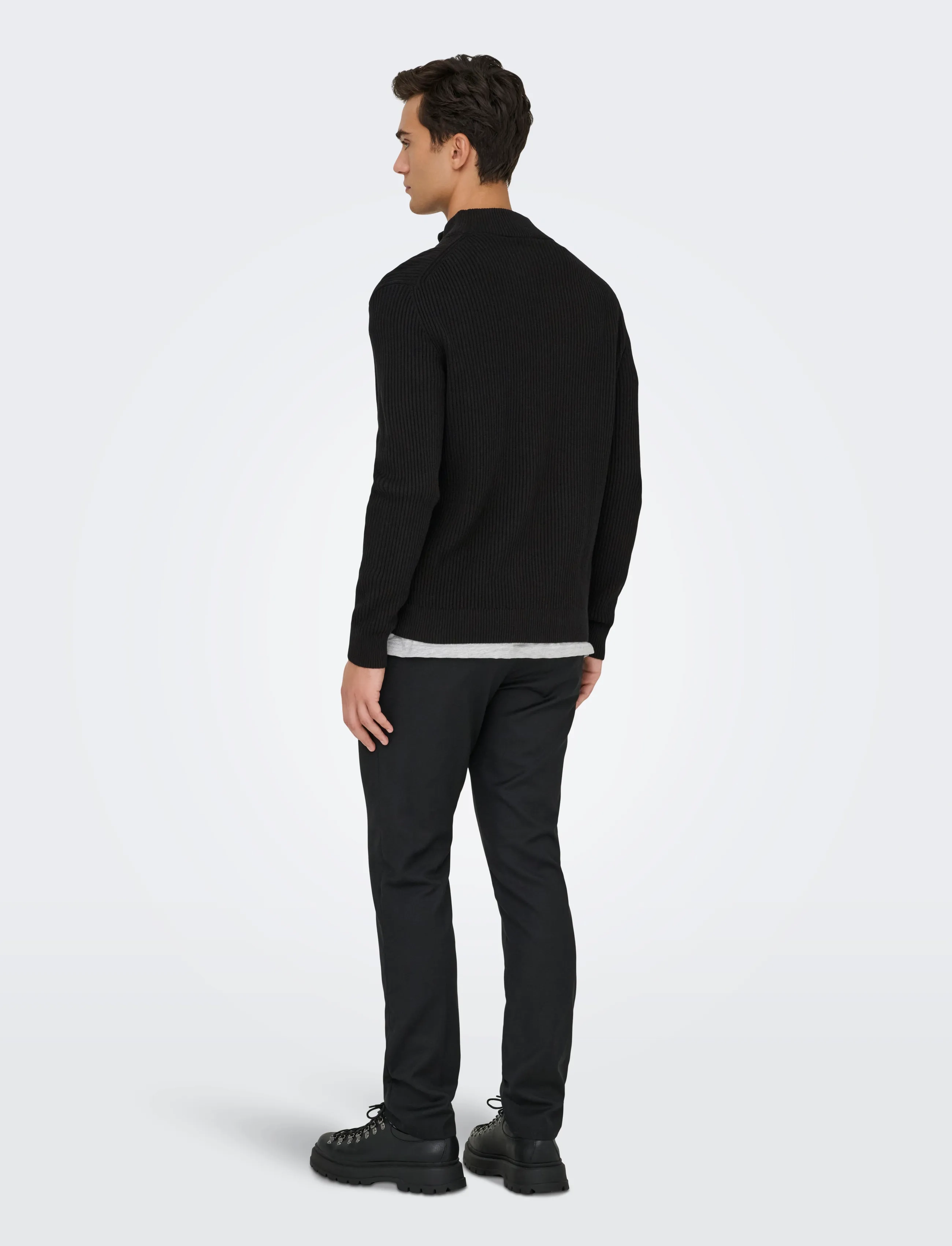 ONLY & SONS - ONSLAW REG LS CARDIGAN KNIT FRML - kollektioner - black - 3