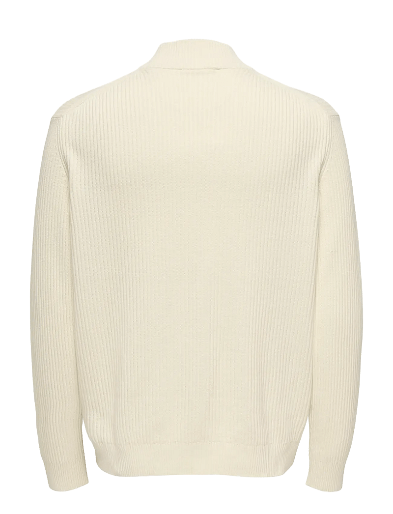ONLY & SONS - ONSLAW REG LS CARDIGAN KNIT FRML - fullzip strik - gardenia - 1