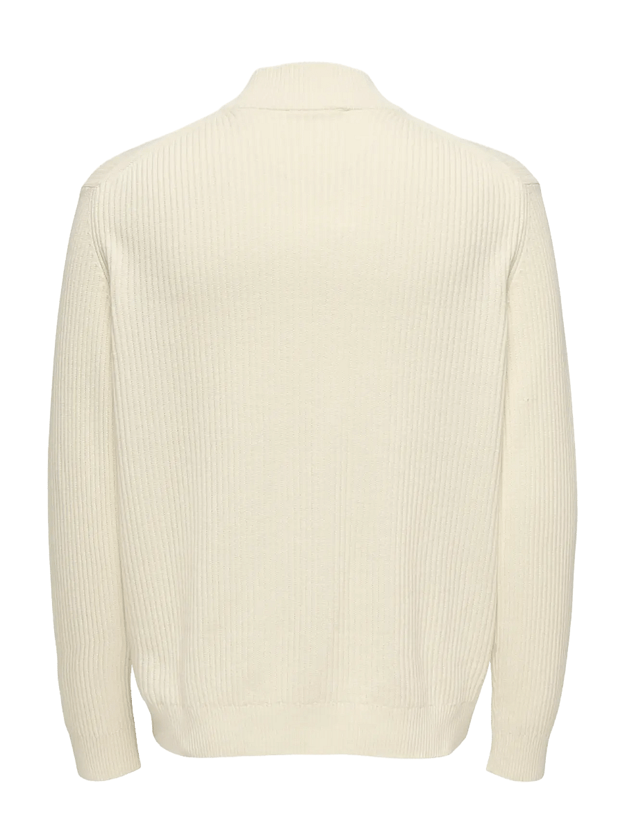ONLY & SONS - ONSLAW REG LS CARDIGAN KNIT FRML - lukuga džemprid - gardenia - 1