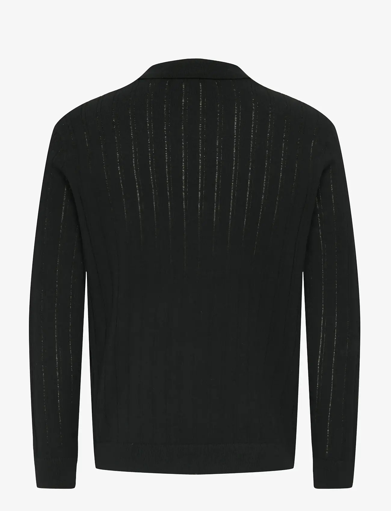 ONLY & SONS - ONSKENT LIFE REG 12 LS POLO KNIT - poloer i strik med lange ærmer - black - 2
