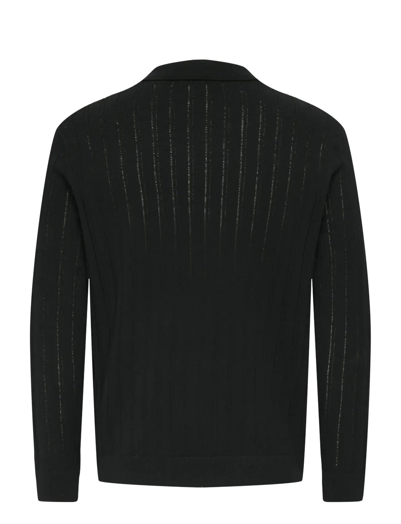 ONLY & SONS - ONSKENT LIFE REG 12 LS POLO KNIT - poloer i strik med lange ærmer - black - 2