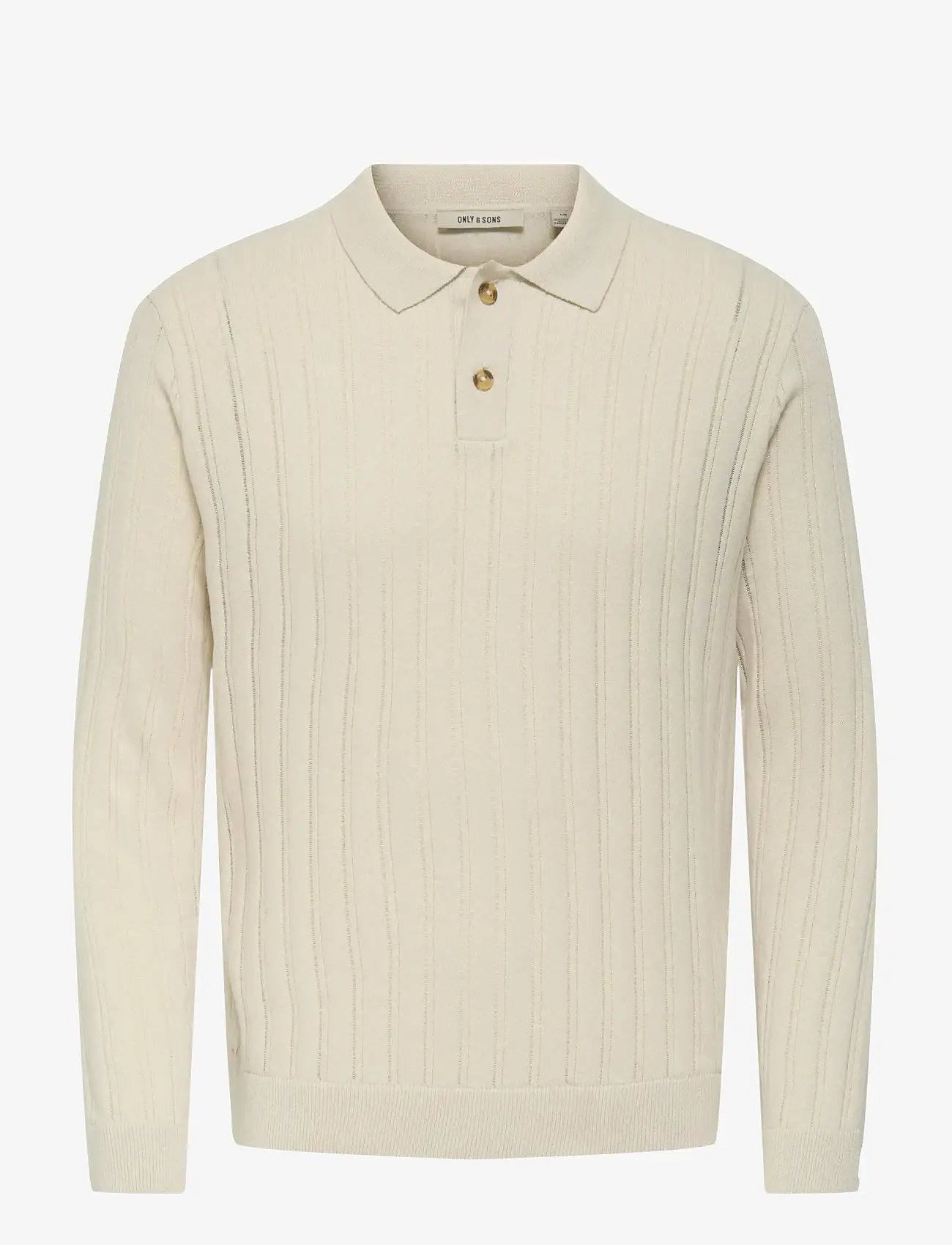 ONLY & SONS - ONSKENT LIFE REG 12 LS POLO KNIT - trikotažiniai polo marškinėliai ilgomis rankovėmis - silver lining - 1