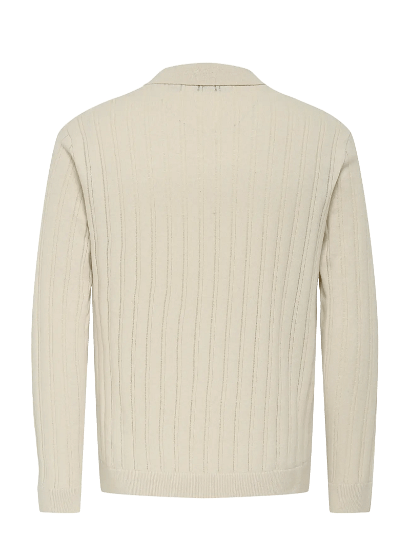 ONLY & SONS - ONSKENT LIFE REG 12 LS POLO KNIT - trikotažiniai polo marškinėliai ilgomis rankovėmis - silver lining - 2