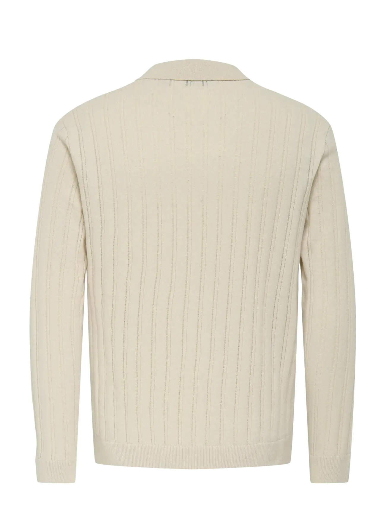 ONLY & SONS - ONSKENT LIFE REG 12 LS POLO KNIT - langärmelige gestrickte polohemden - silver lining - 2