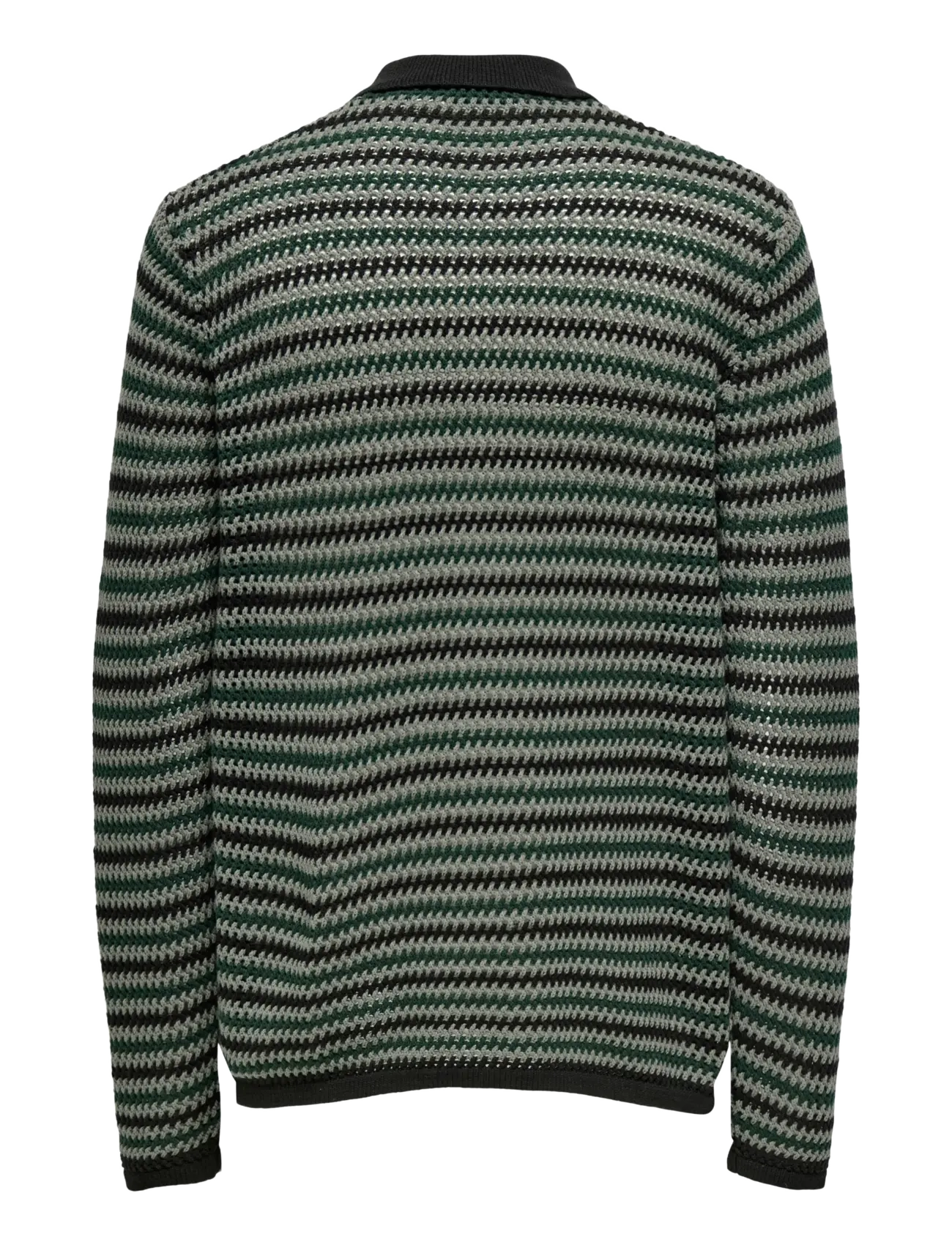 ONLY & SONS - ONSWEEK RLX 5 LS SHIRT KNIT - koftor - black - 1