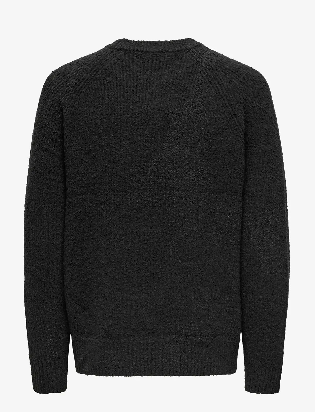 ONLY & SONS - ONSDALE LIFE RLX LS RAGLAN KNIT - rund hals - black - 2