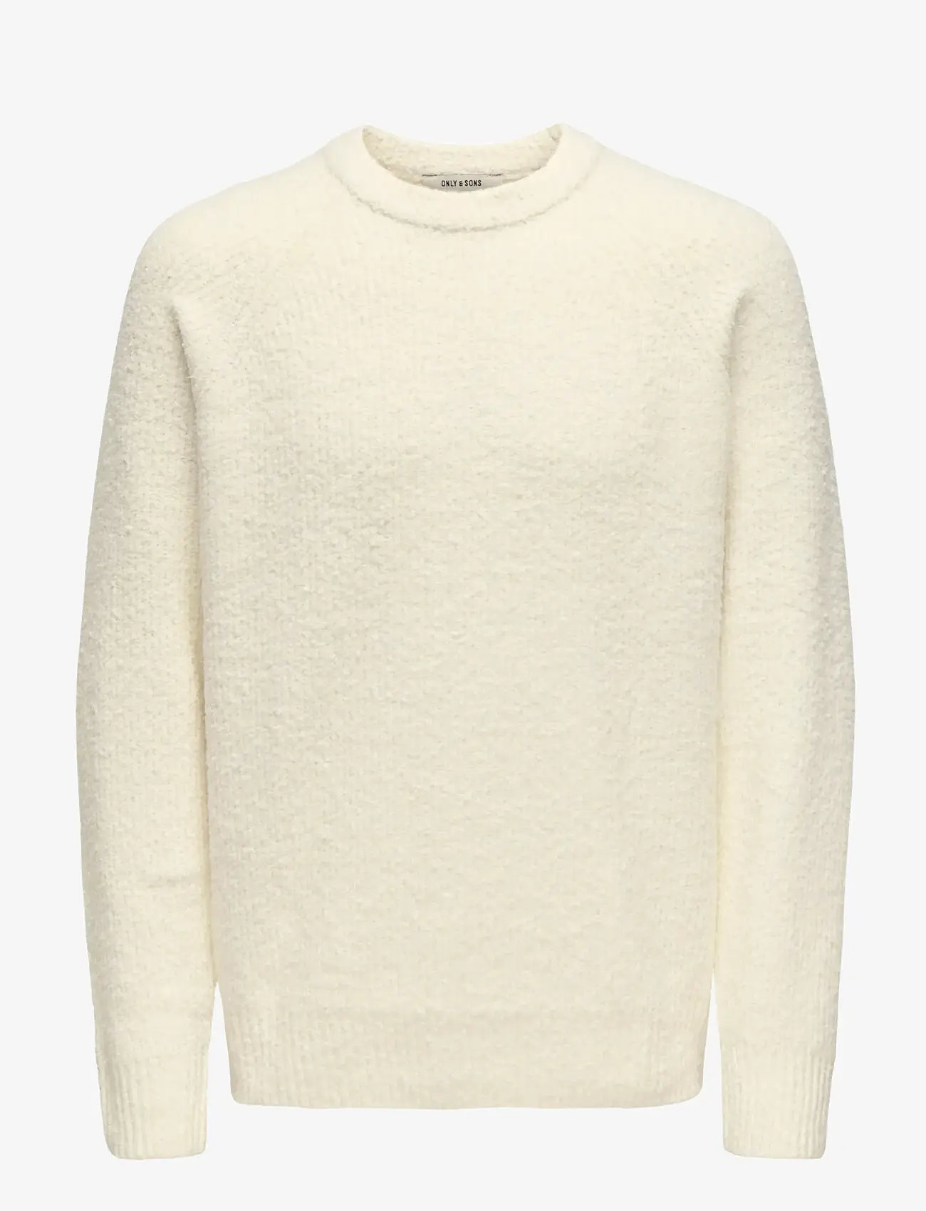 ONLY & SONS - ONSDALE LIFE RLX LS RAGLAN KNIT - rundhalsad - gardenia - 0