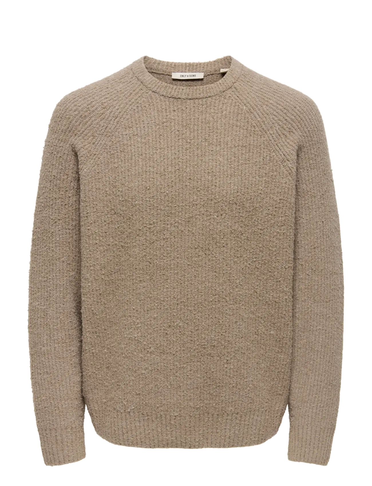 ONSDALE LIFE RLX LS RAGLAN KNIT - WALNUT