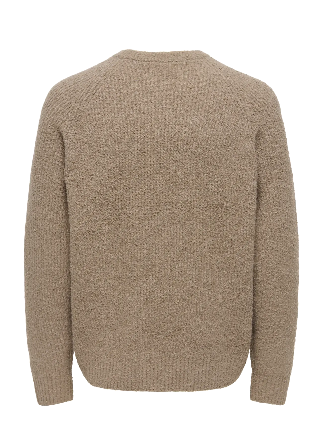 ONLY & SONS - ONSDALE RLX LS RAGLAN KNIT - Ümara kaelusega - walnut - 2