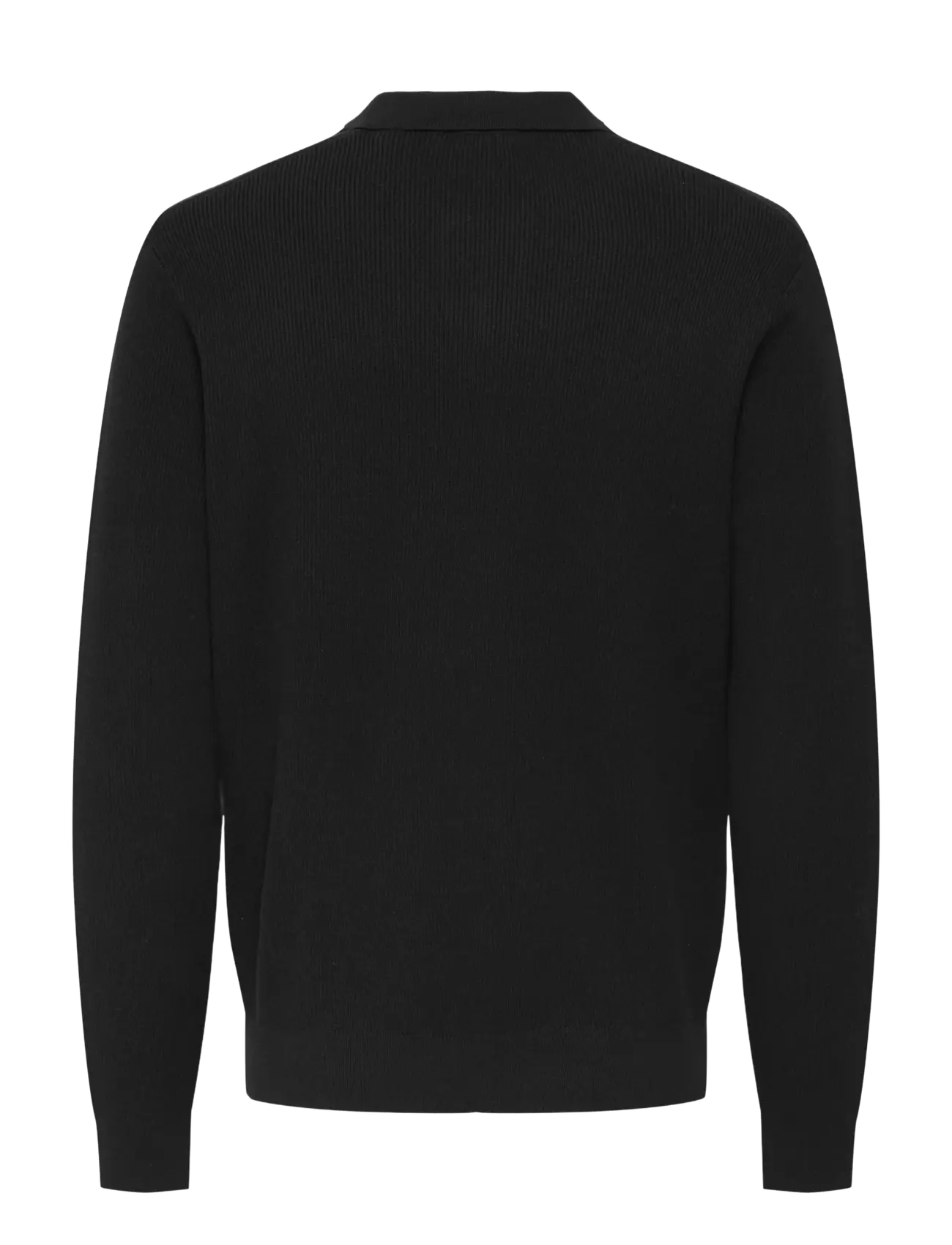 ONLY & SONS - ONSPHIL REG 12 STRUC SPLIT NECK KNIT - polostrik - black - 1