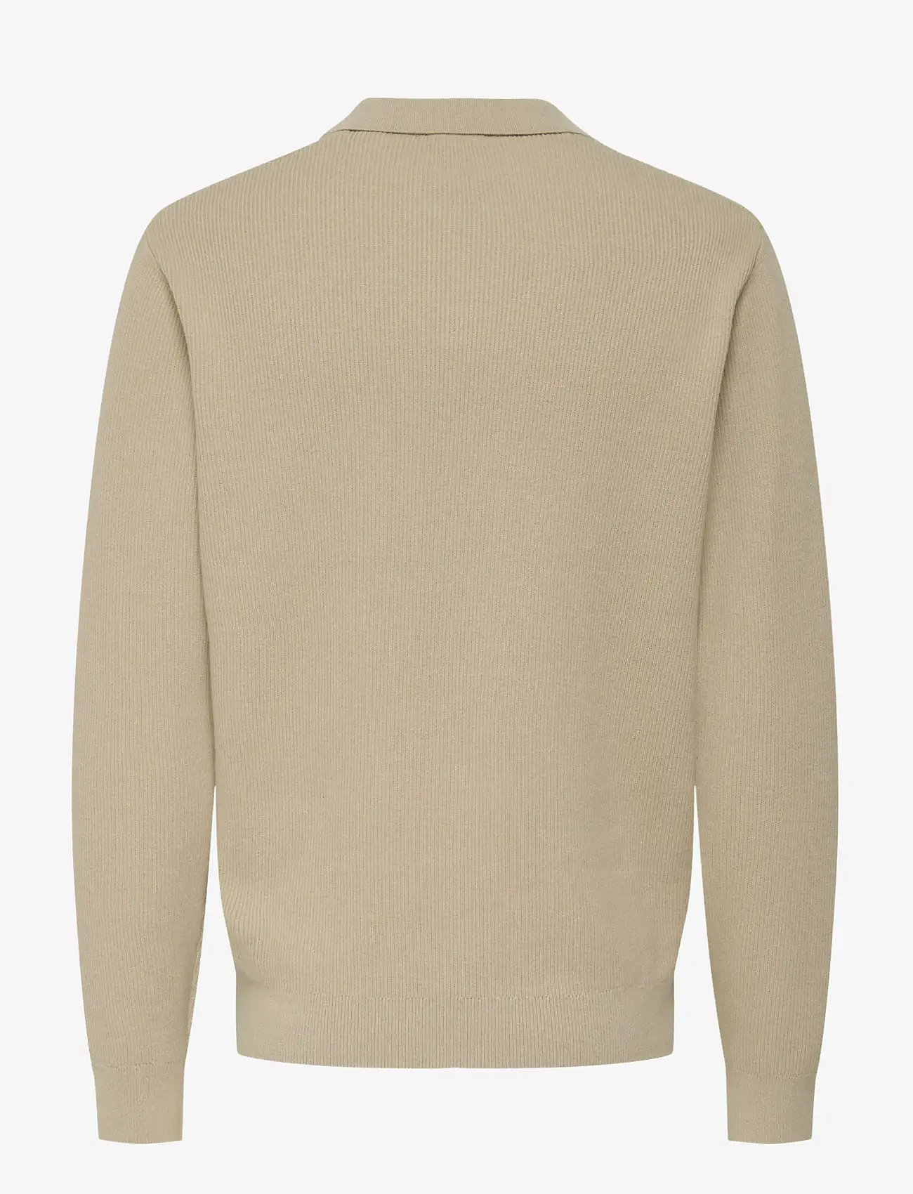 ONLY & SONS - ONSPHIL REG 12 STRUC SPLIT NECK KNIT - höstkläder - silver lining - 1