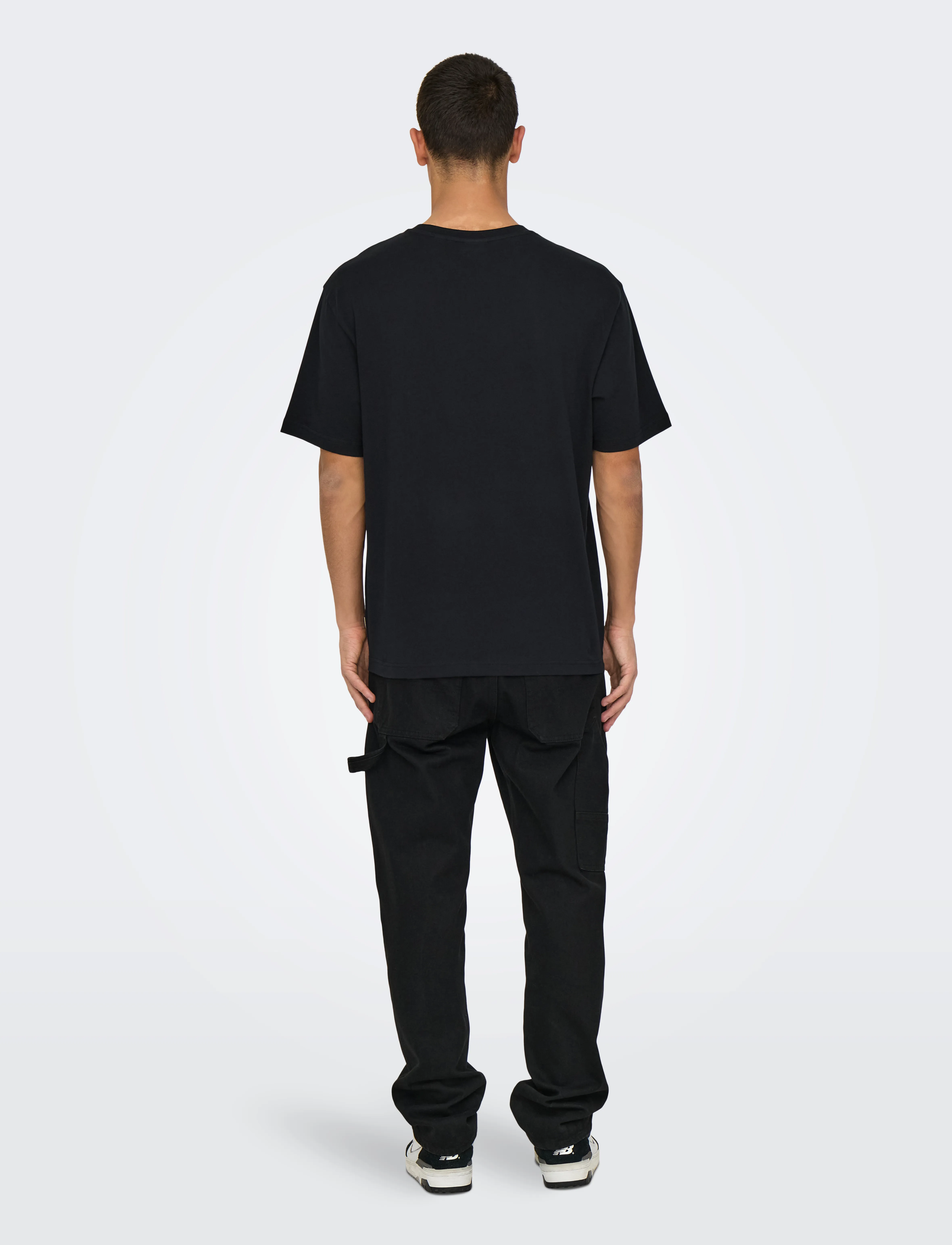 ONLY & SONS - ONSOASIS SS RLX TEE - laveste priser - black - 3