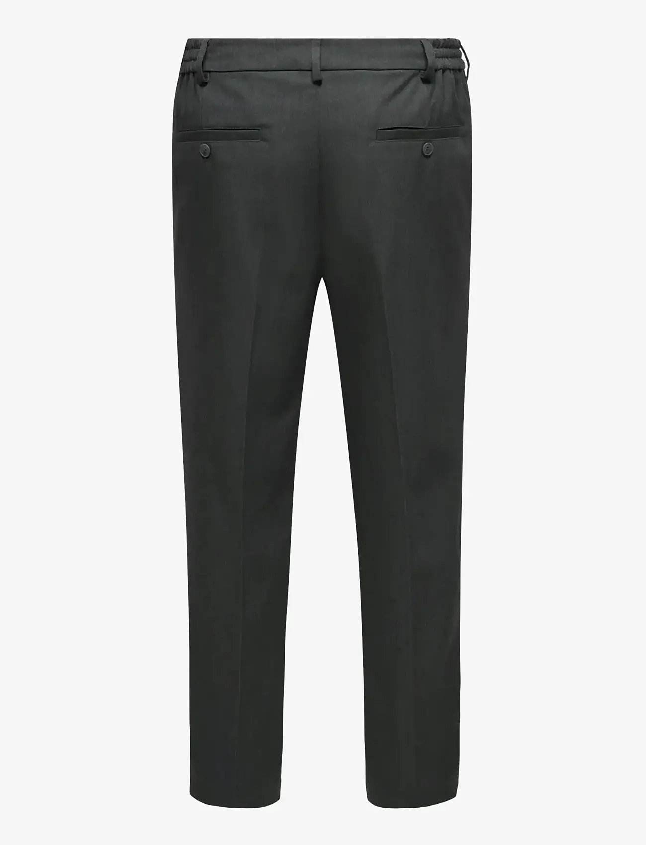 ONLY & SONS - ONSMIRO TAILORED TAPERED 0346 PANT NOOS - efterårstøj - dark grey melange - 1