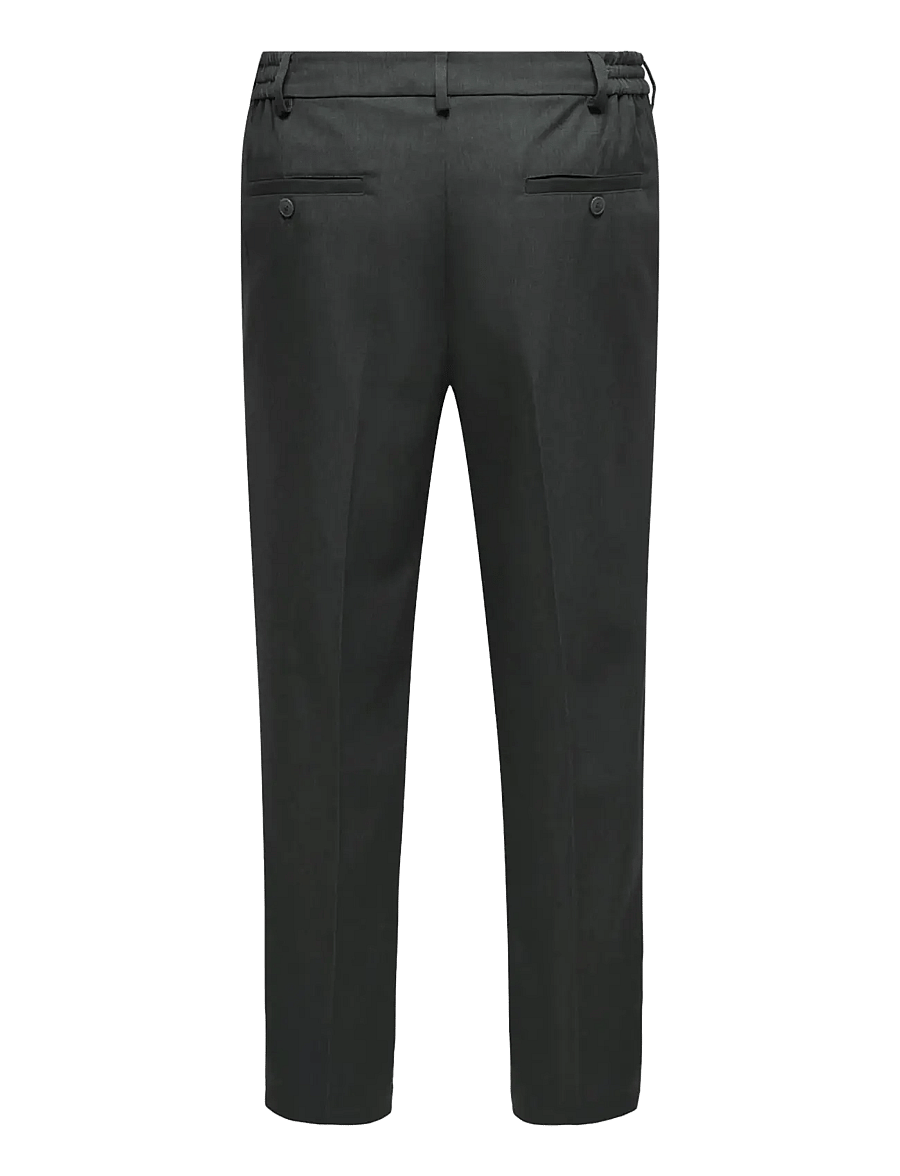 ONLY & SONS - ONSMIRO TAILORED TAPERED 0346 PANT NOOS - anzugshosen - dark grey melange - 2