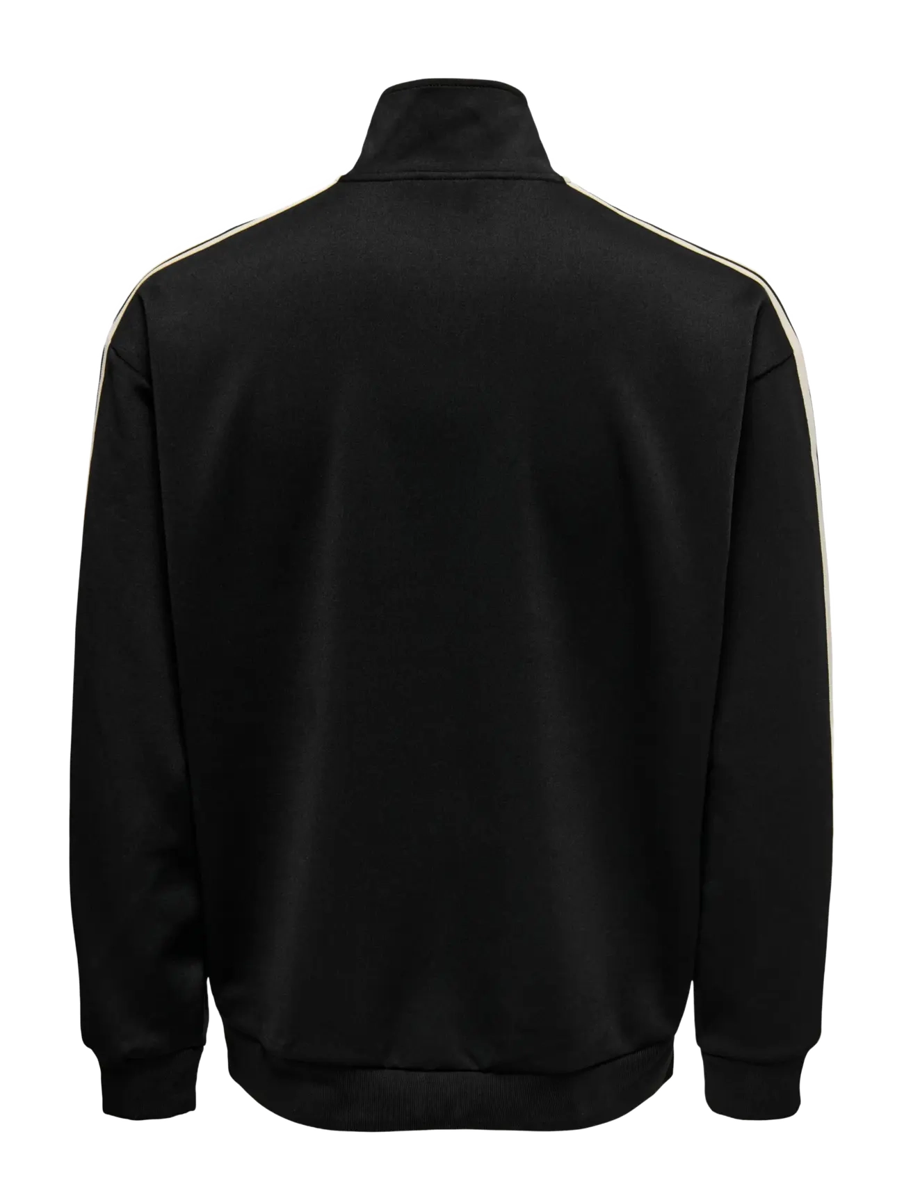 ONLY & SONS - ONSRIBER RLX LS ZIP STRIPE TRACK SWEAT - collegepaidat - black - 2