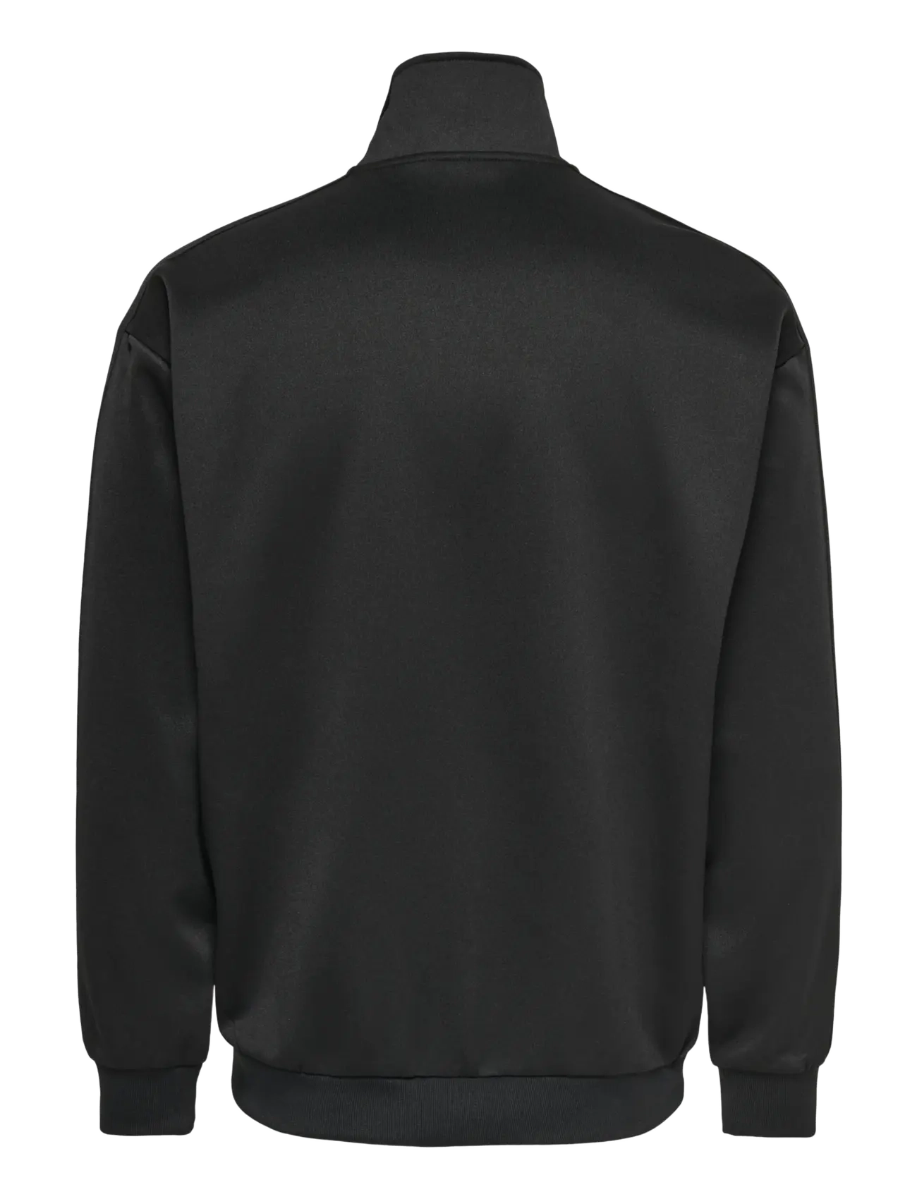 ONLY & SONS - ONSRIBER RLX LS ZIP STRIPE TRACK SWEAT - dressipluusid - black - 1