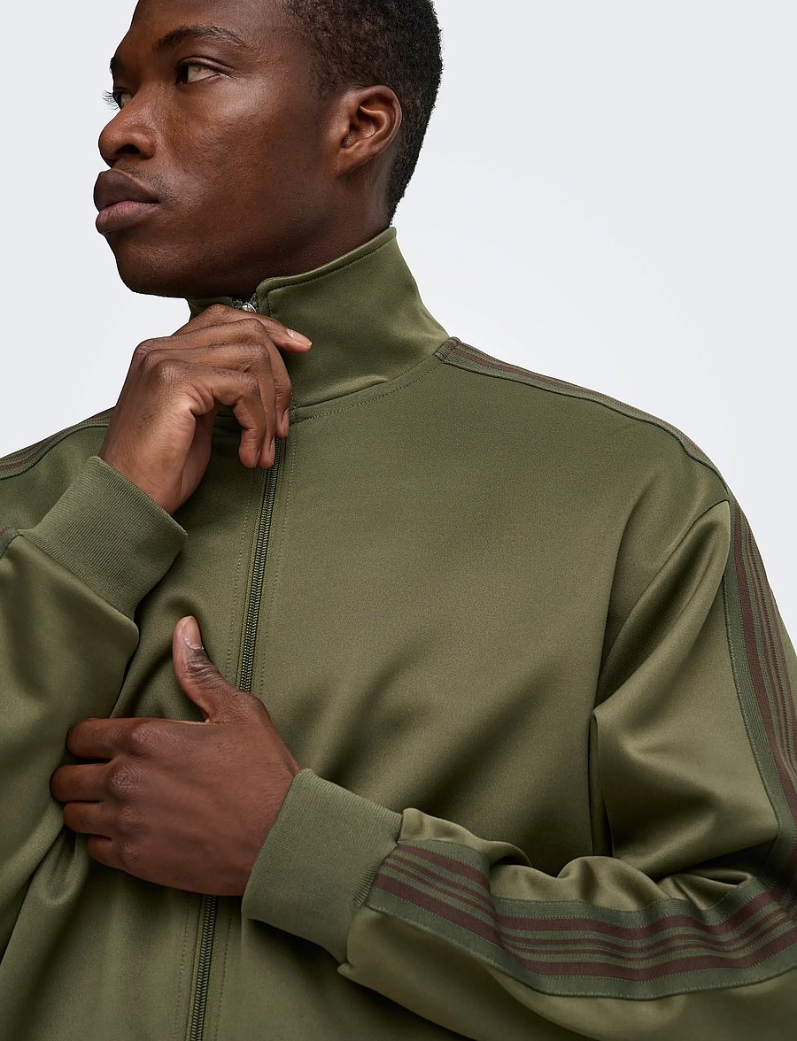 ONLY & SONS - ONSRIBER RLX LS ZIP STRIPE TRACK SWEAT - herbstjacken - tarmac - 5