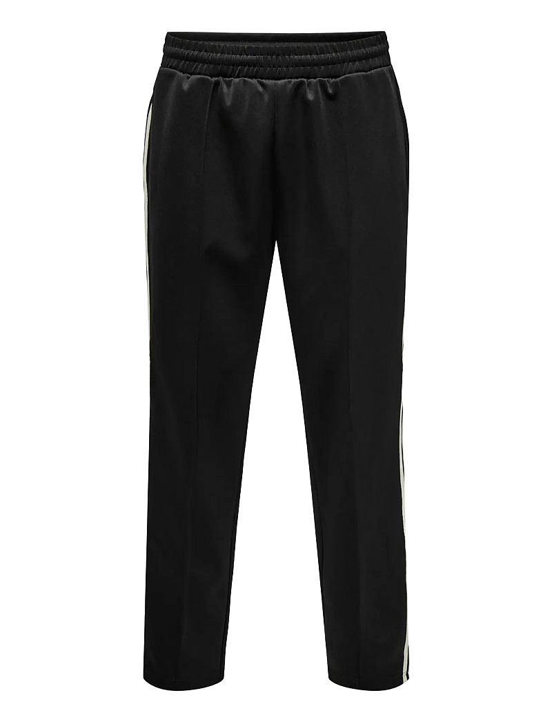 ONLY & SONS - ONSRIBER REG TRACK PANT SWEAT - casual byxor - black - 1