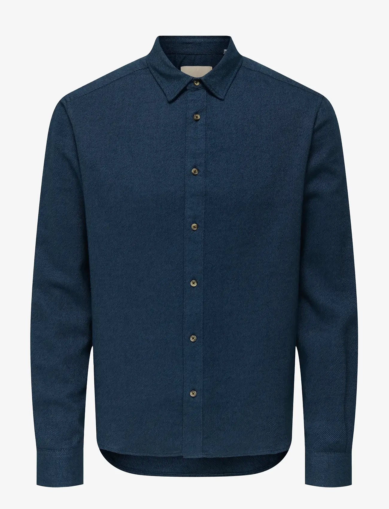 ONLY & SONS - ONSSONS REG FIT 2T TWILL 0347 SHIRT - casual shirts - navy blazer - 1
