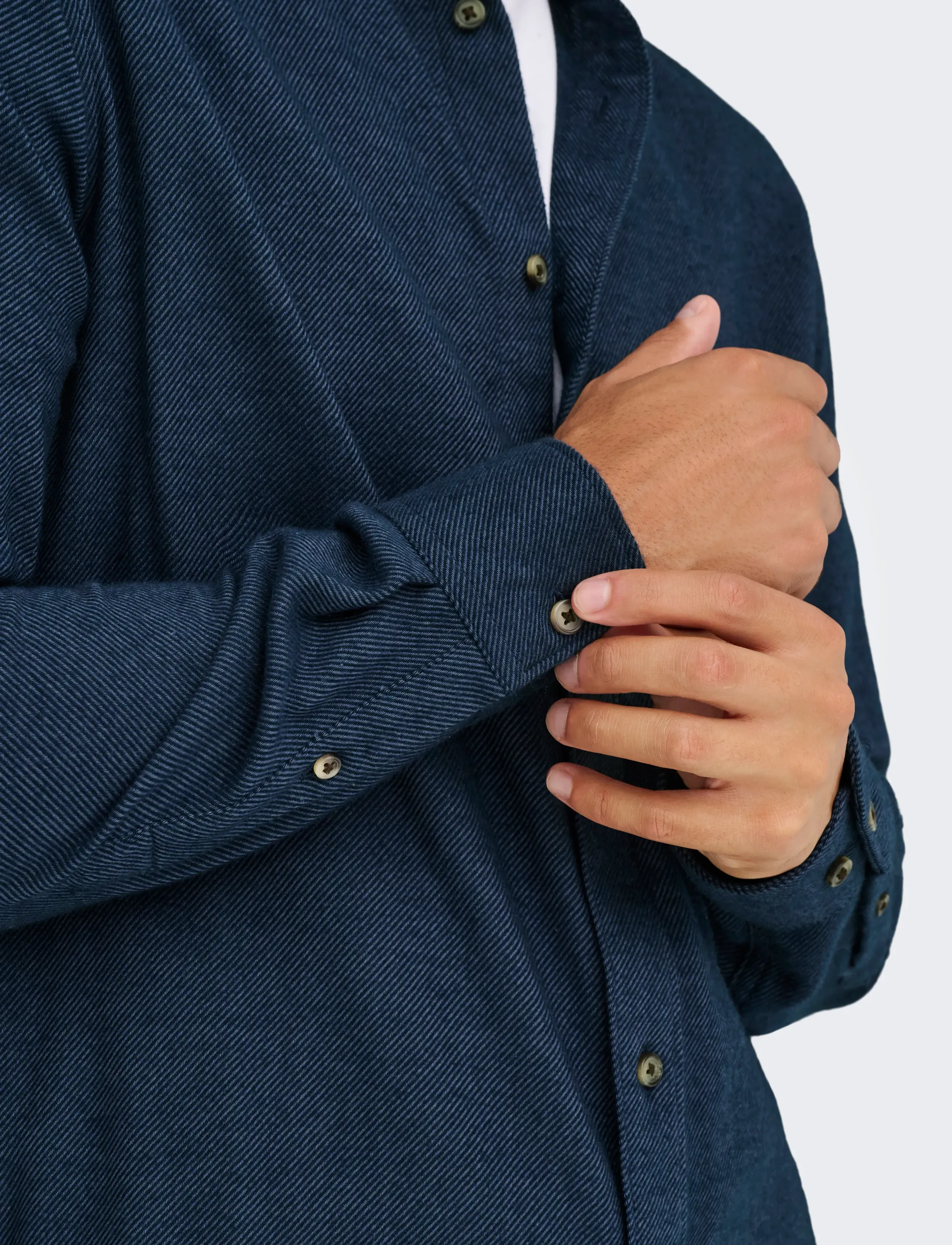 ONLY & SONS - ONSSONS REG FIT 2T TWILL 0347 SHIRT - casual hemden - navy blazer - 5