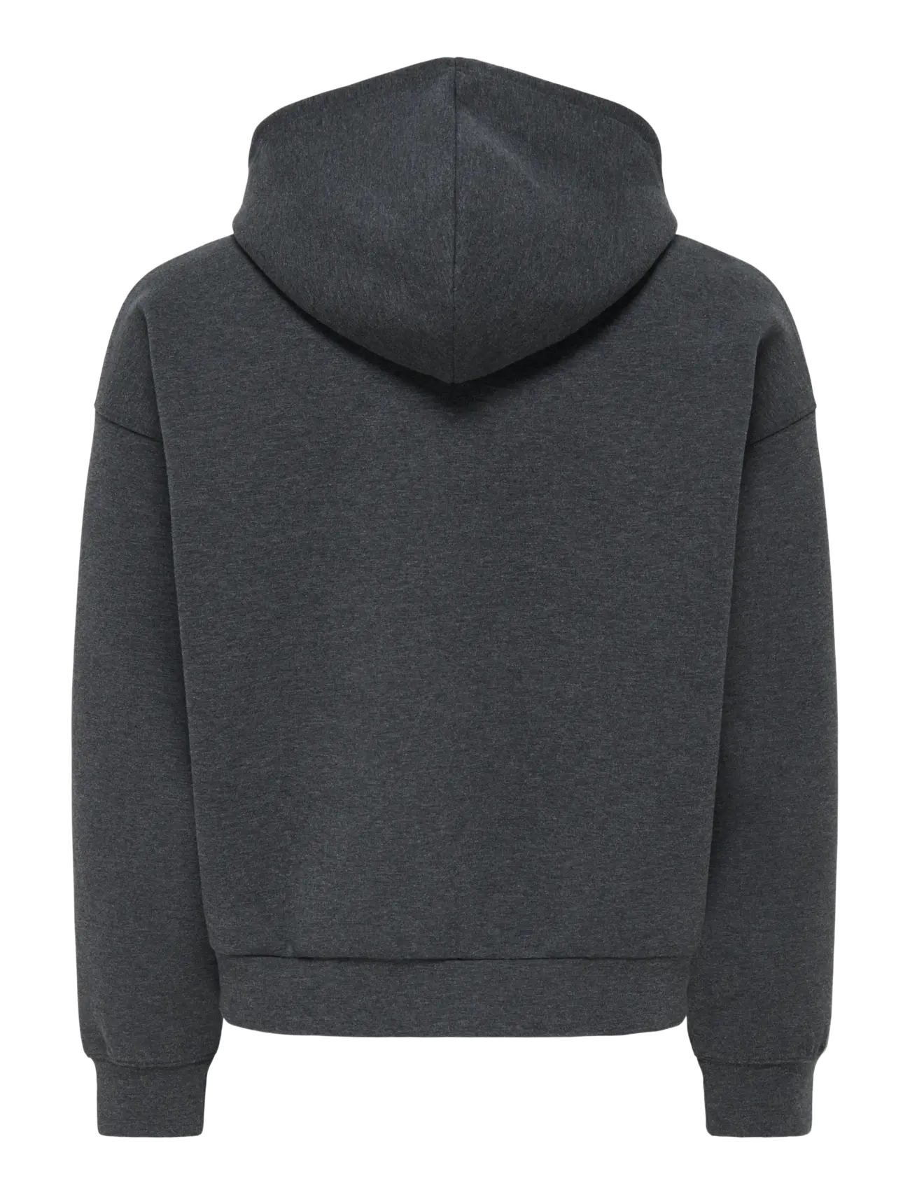 ONLY & SONS - ONSGOYLE BOXY LS SCUBA ZIP HOODIE SWEAT - hoodies - dark grey melange - 1