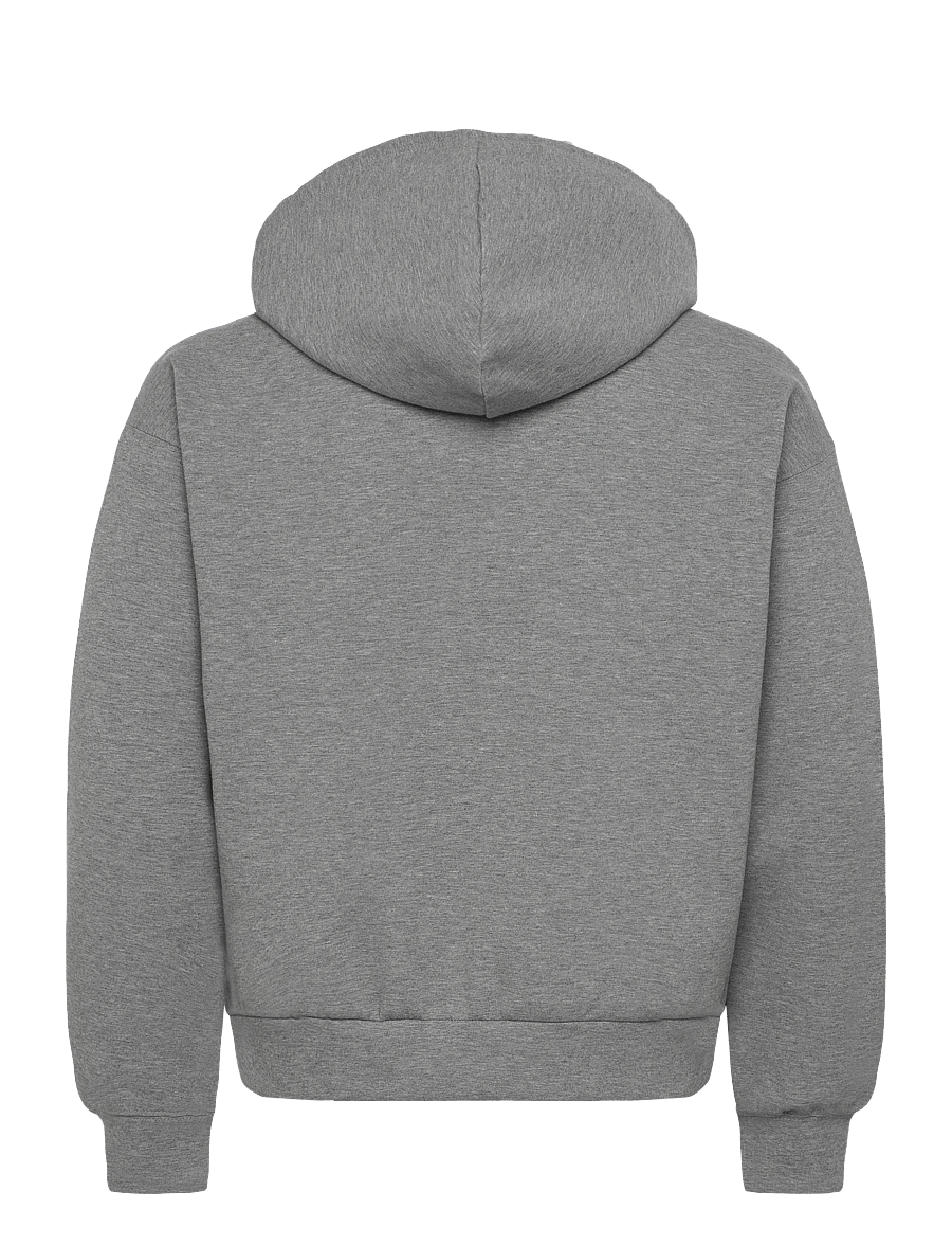 ONLY & SONS - ONSGOYLE BOXY LS SCUBA ZIP HOODIE SWEAT - kapuzenpullover - light grey melange - 1