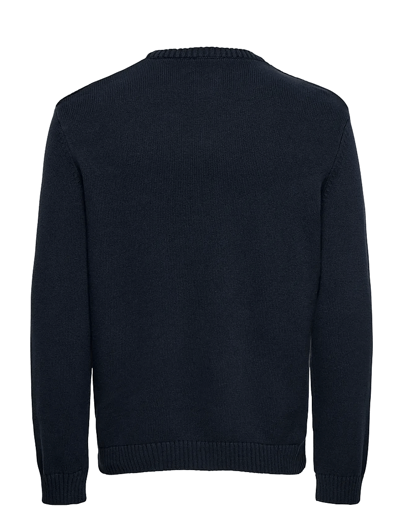 ONLY & SONS - ONSX-MAX REG TEXT CREW KNIT - rundhals - dark navy - 1