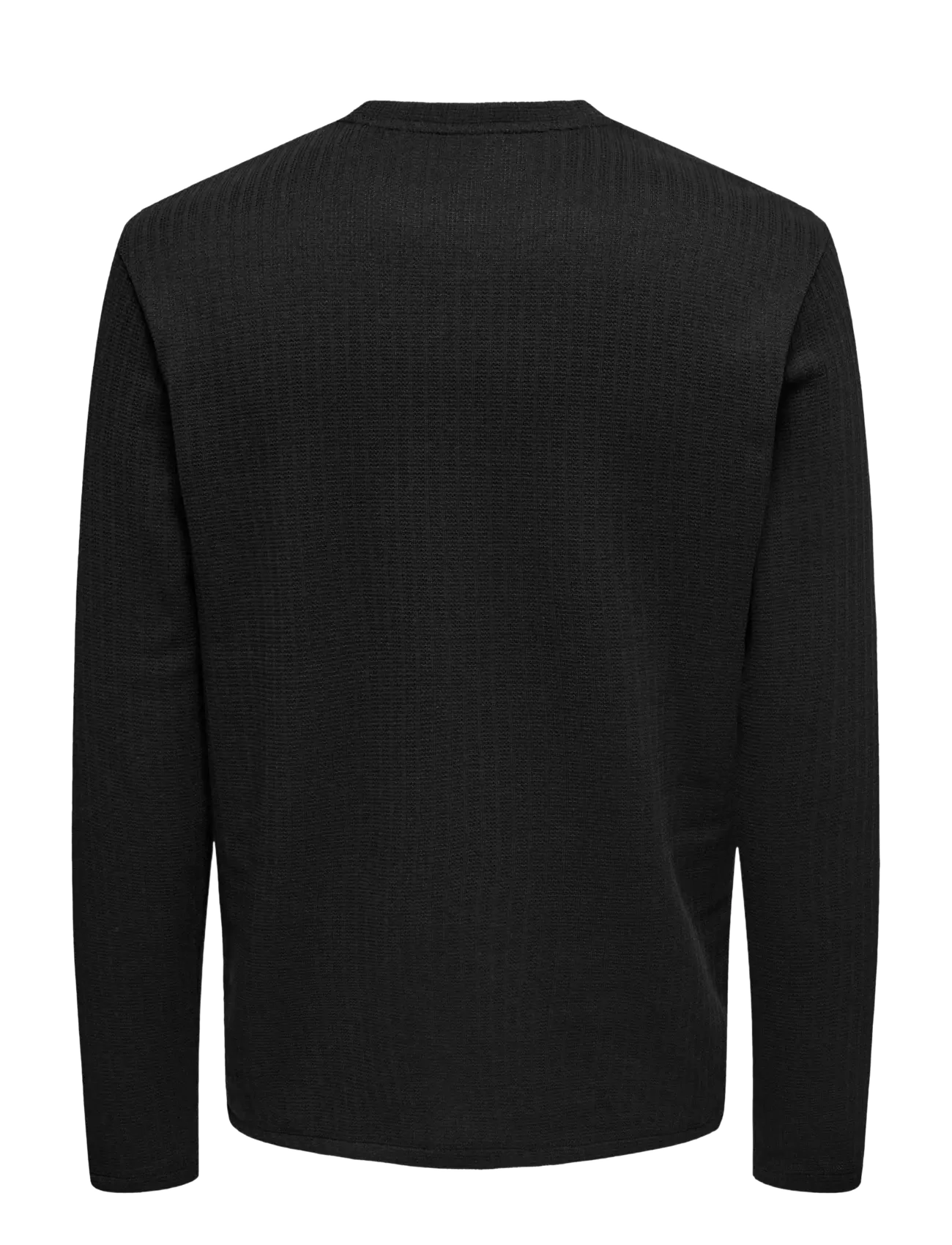 ONLY & SONS - ONSTREY LIFE REG LS STRCT FRML TEE - langärmelig - black - 1