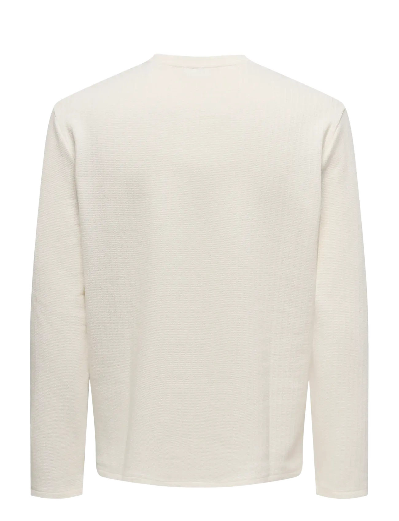 ONLY & SONS - ONSTREY LIFE REG LS STRCT FRML TEE - långärmade t-shirts - gardenia - 1