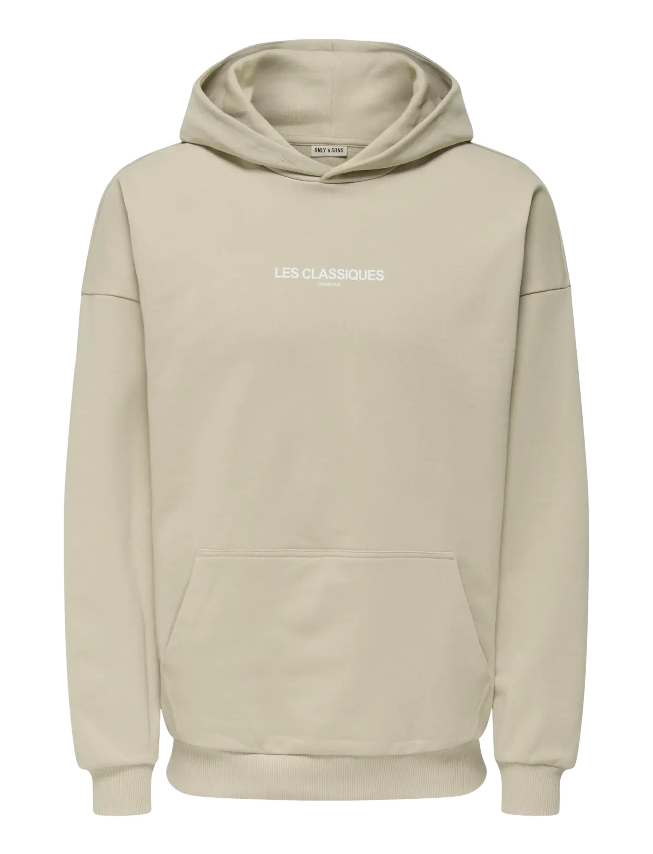 ONLY & SONS ONSLES CLASSIQUES OVZ HOODIE - Riided - SILVER LINING / beige