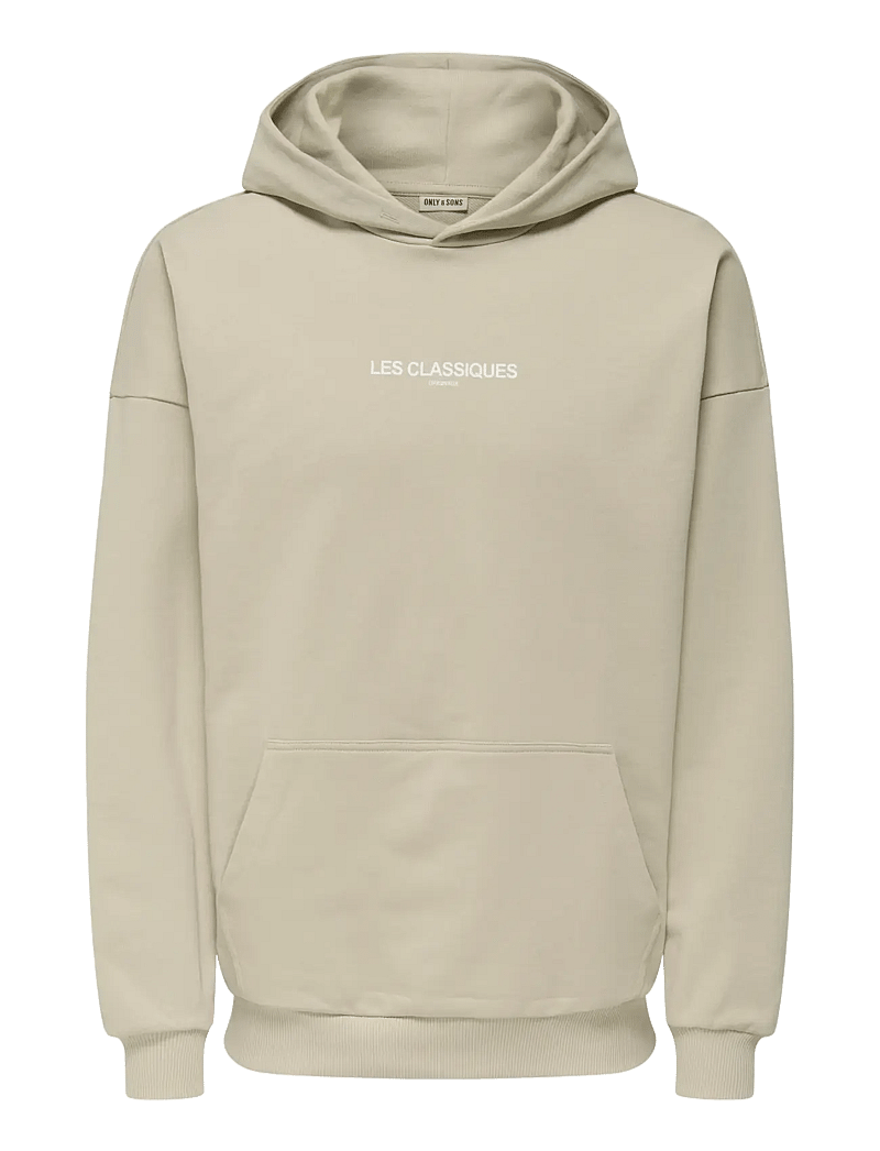 ONLY & SONS - ONSLES CLASSIQUES OVZ HOODIE - hættetrøjer - silver lining - 0