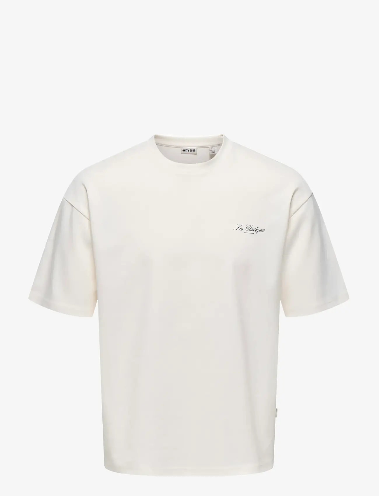 ONLY & SONS - ONSLES CLASSIQUES CASPIAN SS TEE - sügisesed riided - gardenia - 0