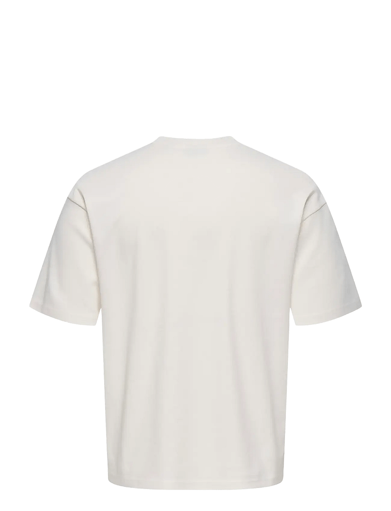 ONLY & SONS - ONSLES CLASSIQUES CASPIAN SS TEE - gardenia - 1