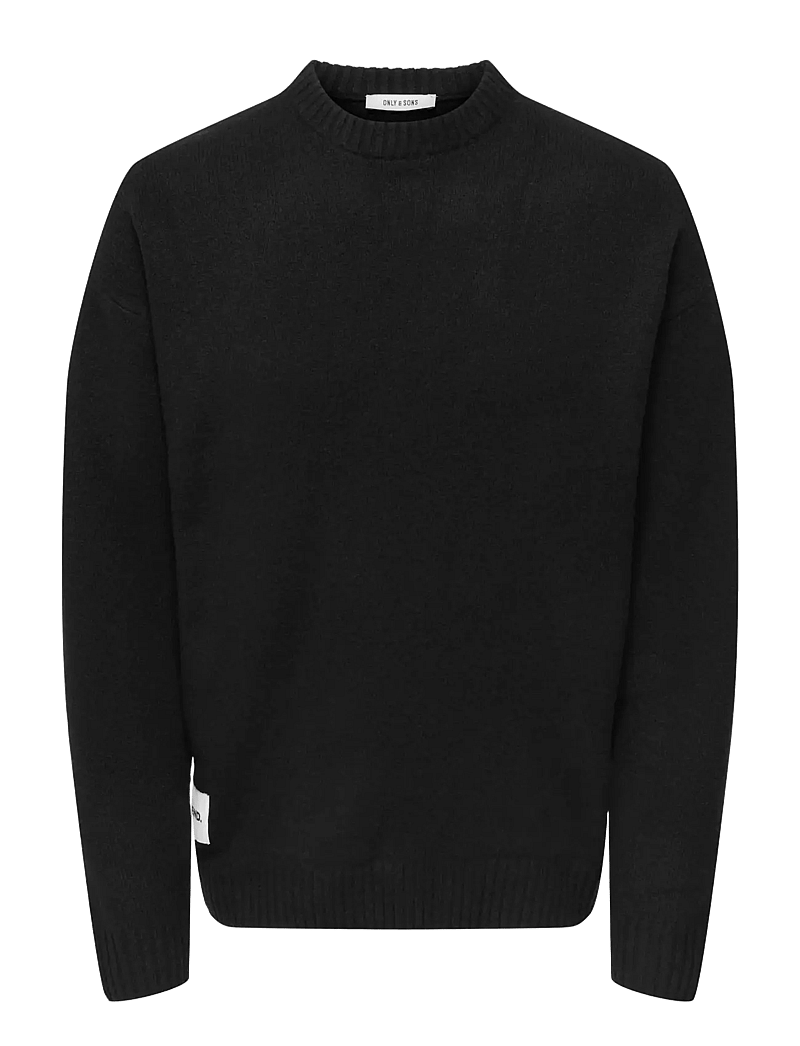 ONLY & SONS - ONSPAGE RLX LS CREW KNIT XT - rund hals - black - 0