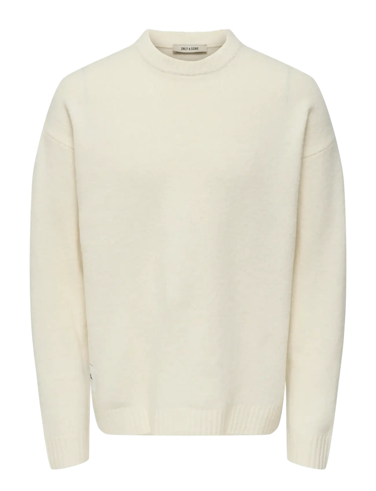 ONLY & SONS Onspage Rlx Ls Crew Knit Xt Weiß - L - Herren