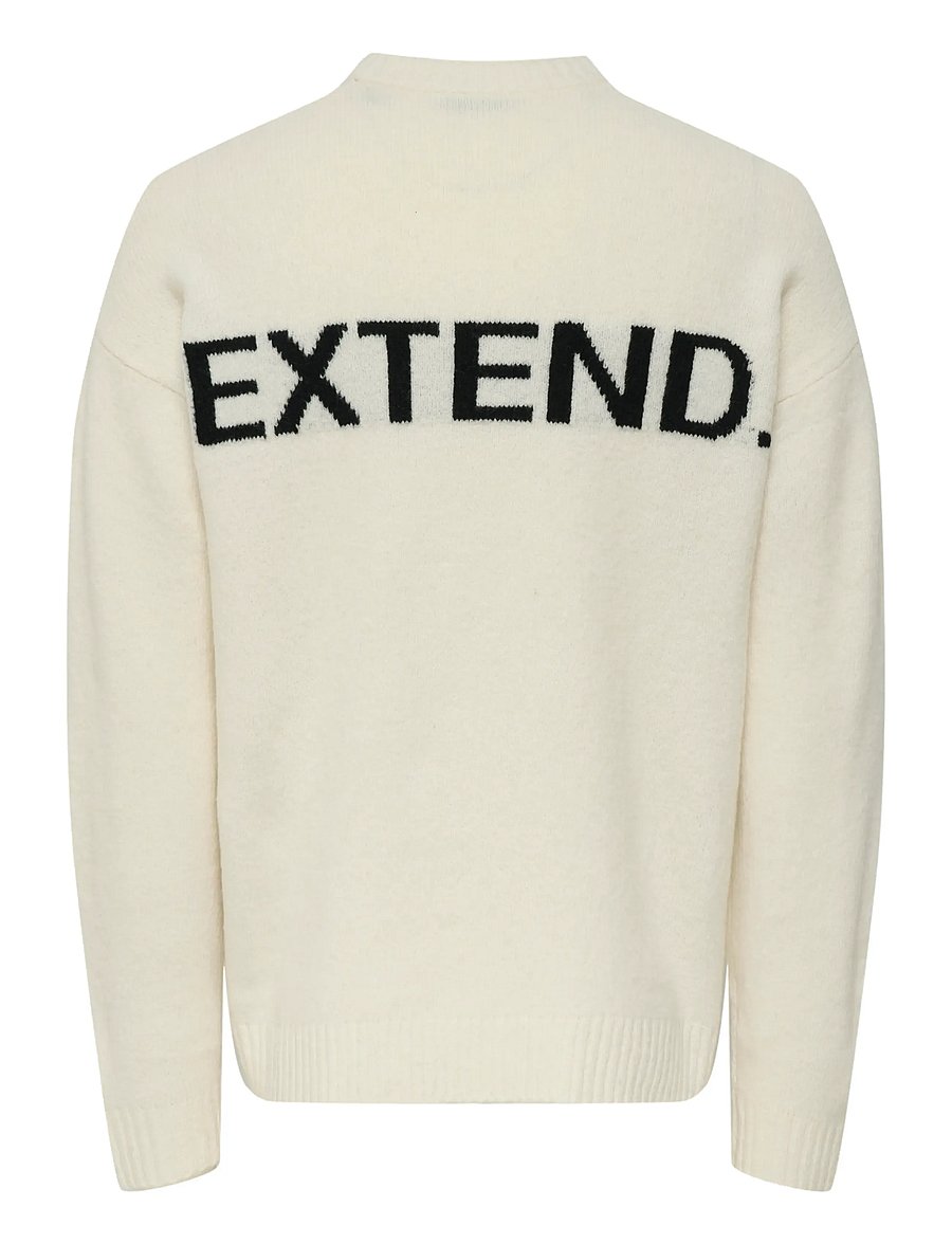 ONLY & SONS - ONSPAGE RLX LS CREW KNIT XT - rundhalsad - gardenia - 1